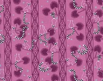 Lagoon - Fat Quarter or More - Lemur Forest orchid Cotton + Steel Rashida Coleman Hale oop htf