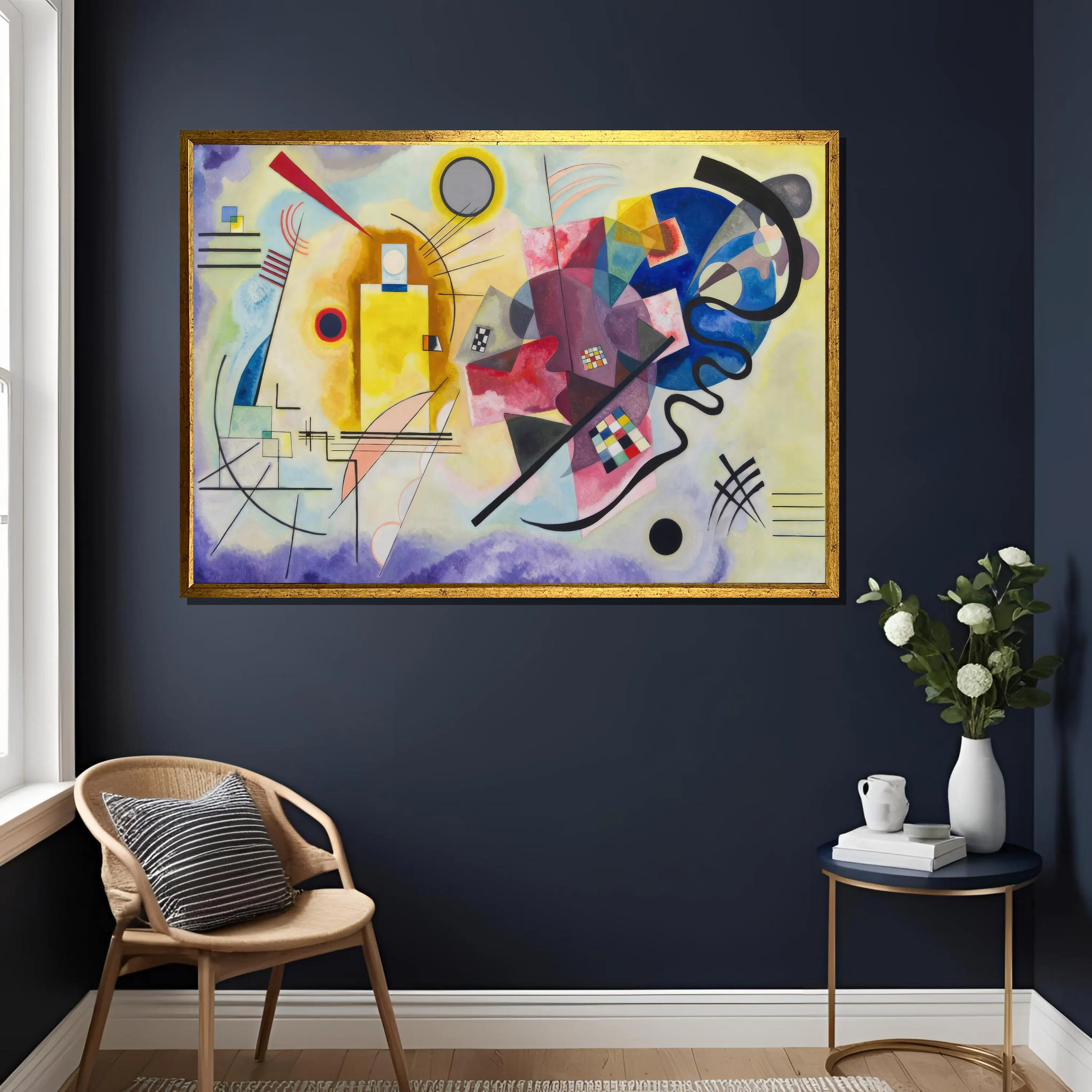 Kandinsky Abstract Art Print, Modern Geometric Wall Decor