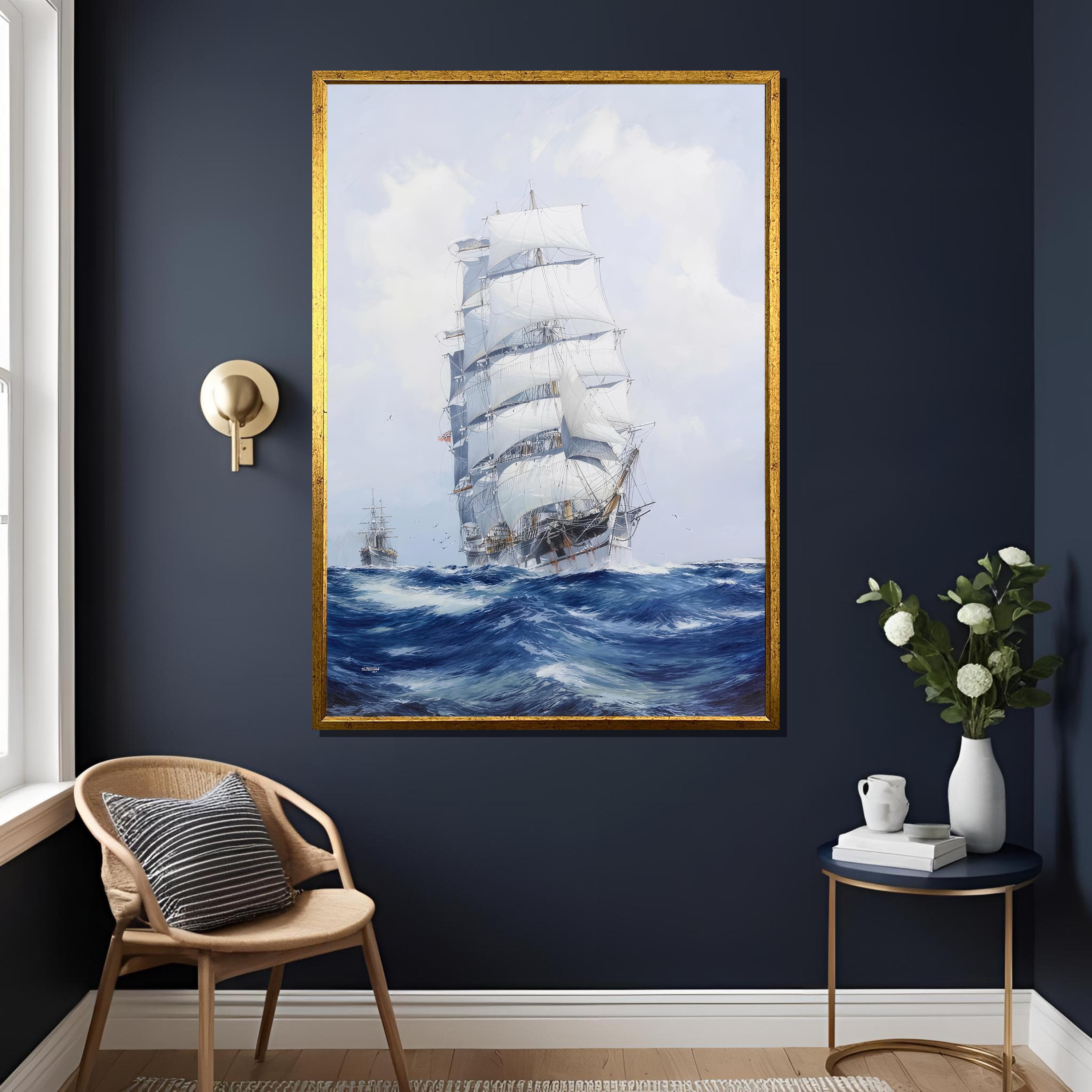 Jack Spurling Wool Clipper 'Argonaut' Art Print – Nautical Maritime Wall Decor