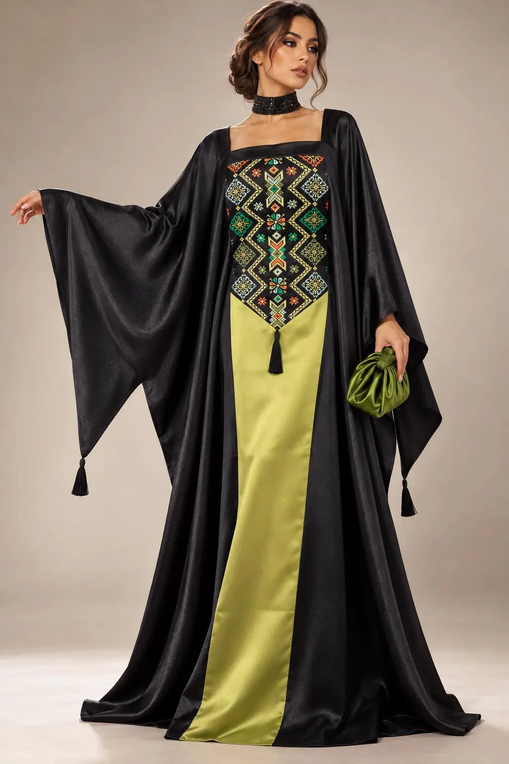Elegance, royalty, and timeless beauty come together in this stunning statement piece, exclusively designed by Darzzeh Fashion.