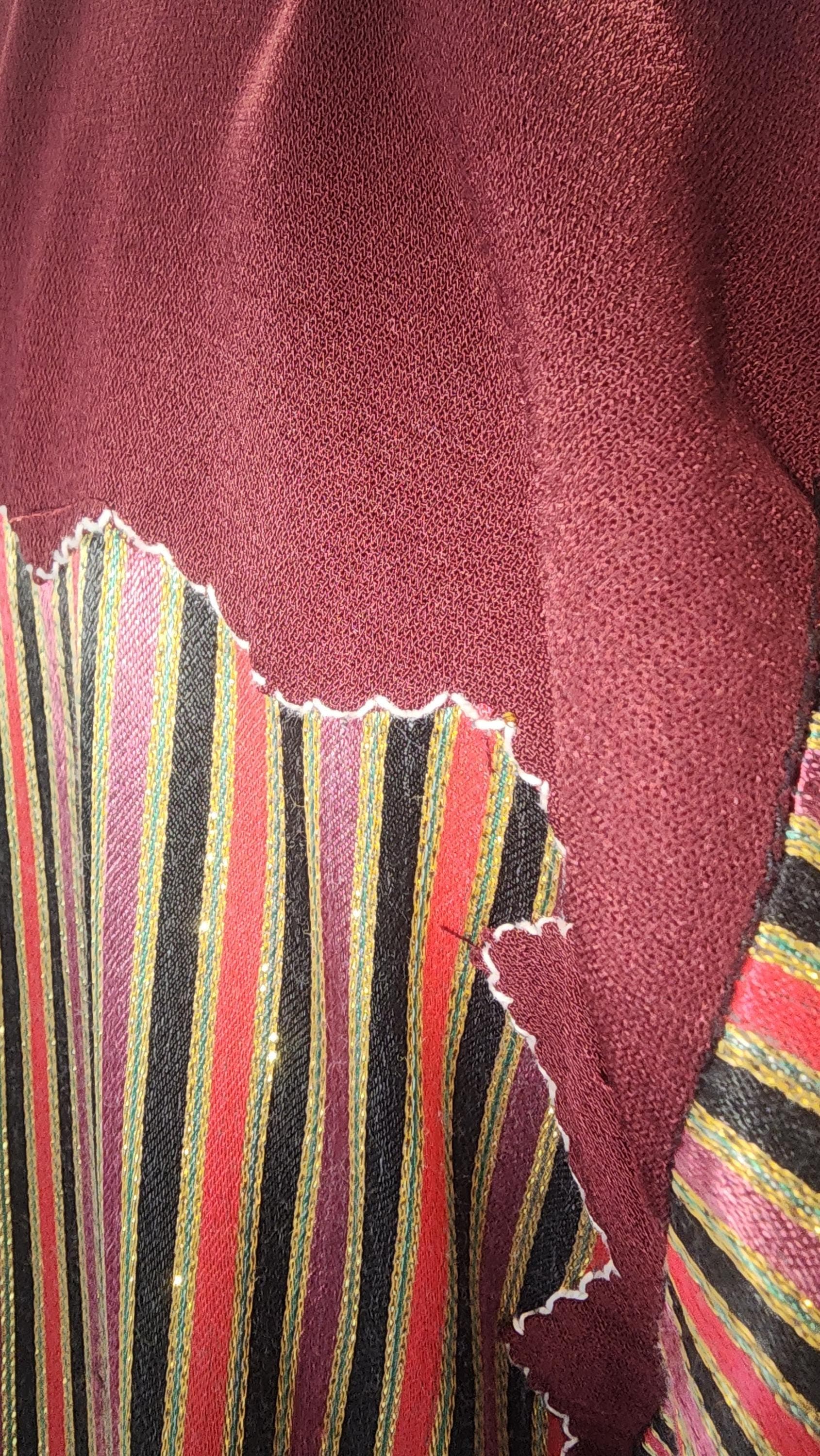 Vintage Palestinian Thobe | 80+ Year Old Tatreez Dress, Hand-Embroidered Heirloom Saya Fabric - image 5