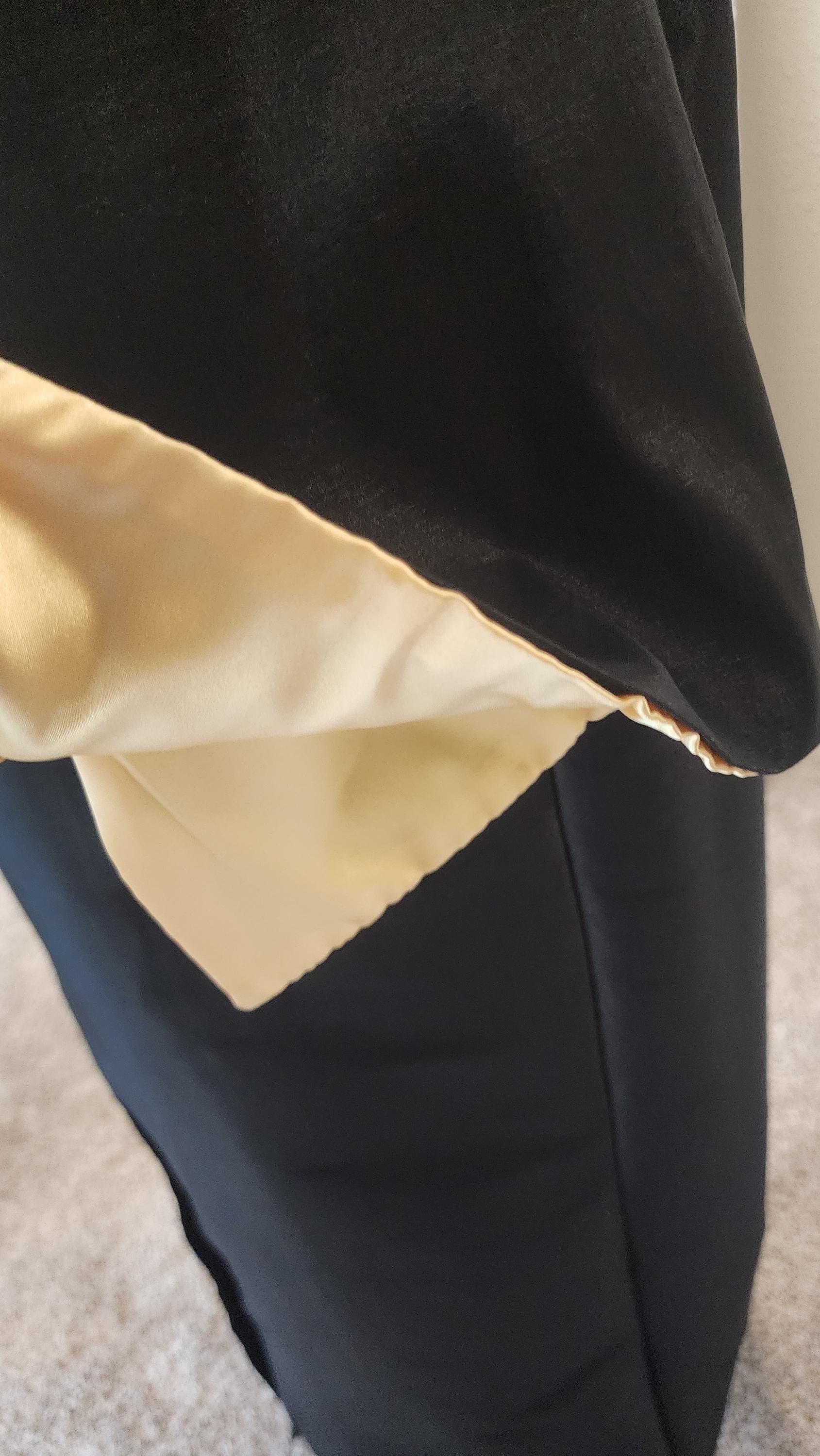 Tefta black Abaya Kimono: Bisht Coverup, Middle Eastern - image 5