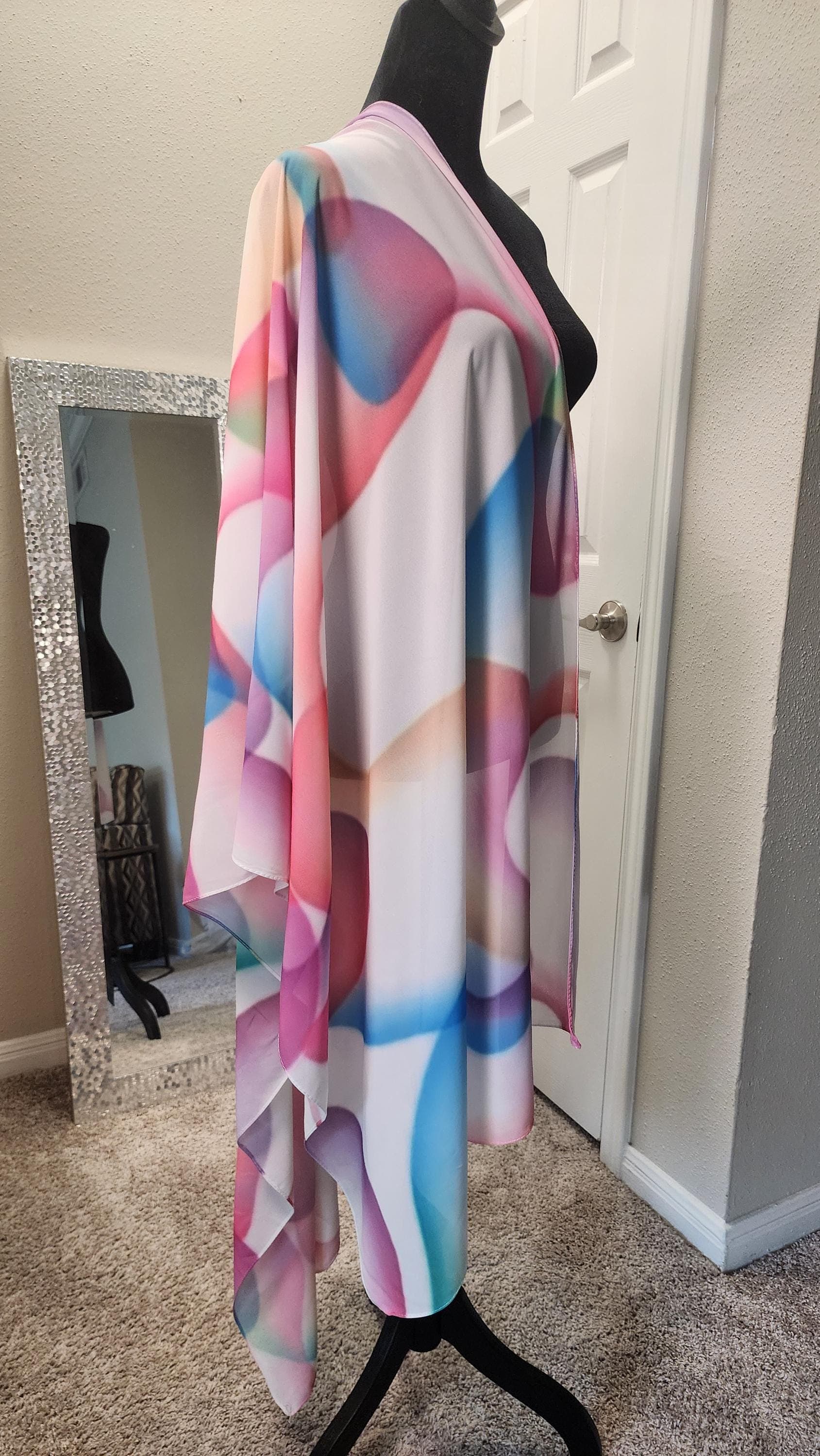Chroma Chiffon scarf,  coverup, hijab - image 5