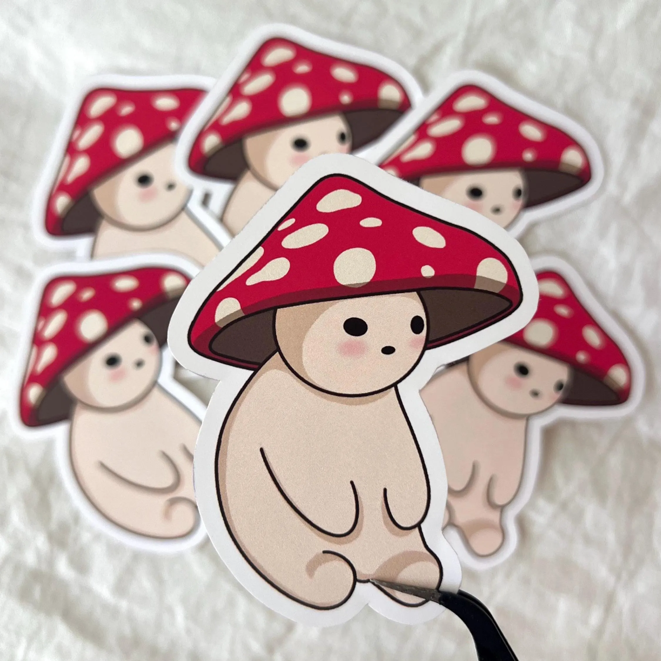 Mushroom Sticker | Matte Vinyl Waterproof Cottagecore Art (2" x 3") - image 2
