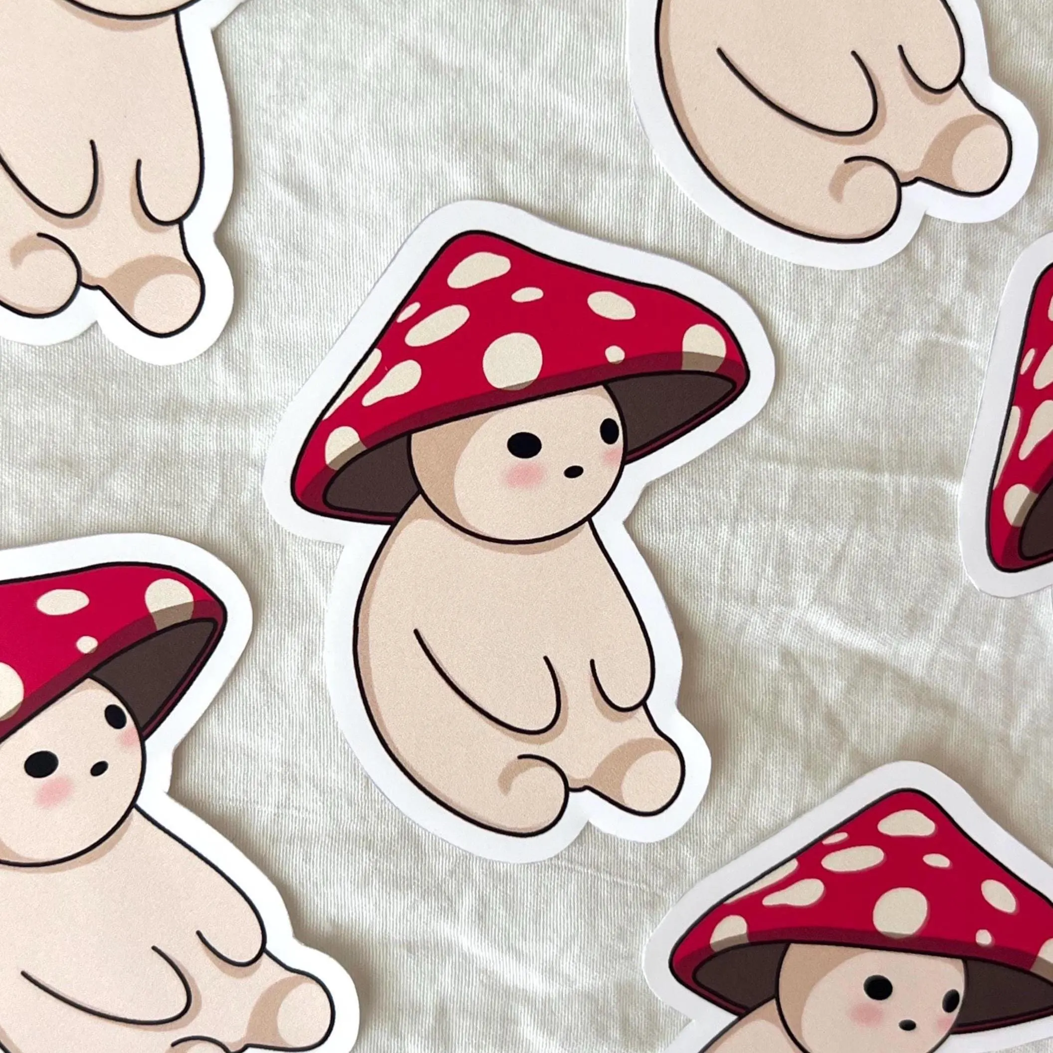 Mushroom Sticker | Matte Vinyl Waterproof Cottagecore Art (2" x 3") - image 3