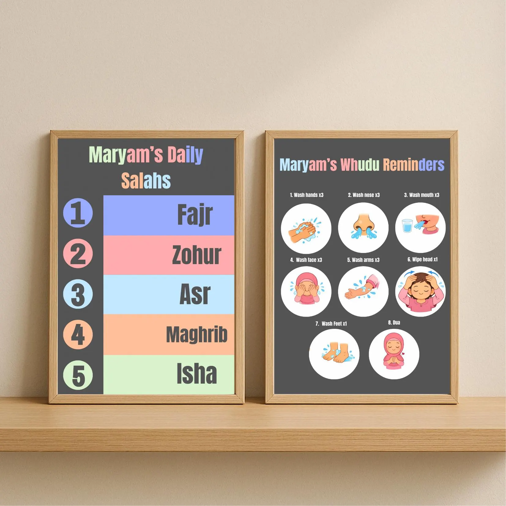 Personalised Children’s Salah reminders and Whudhu Reminders. - image 3