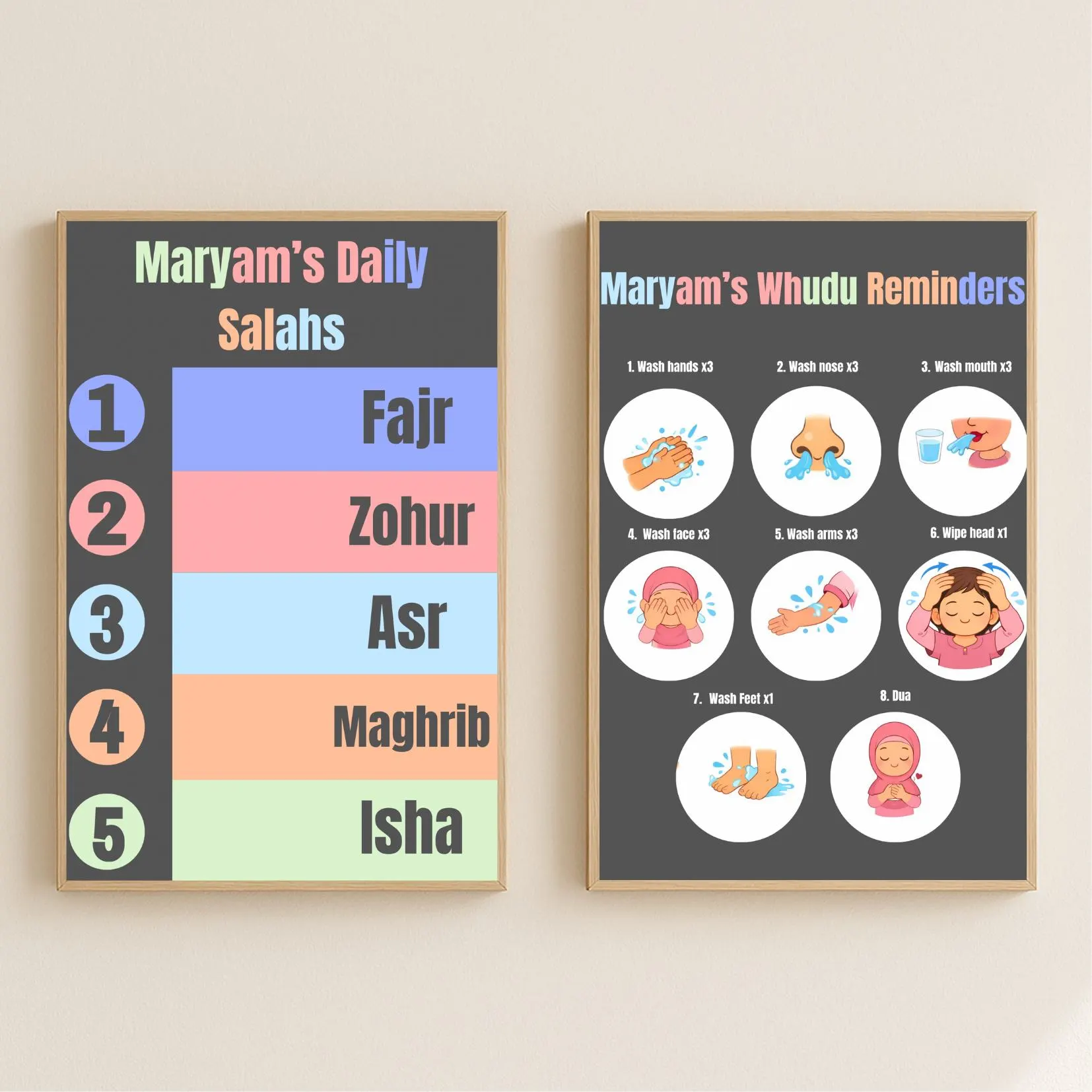 Personalised Children’s Salah reminders and Whudhu Reminders. - image 4