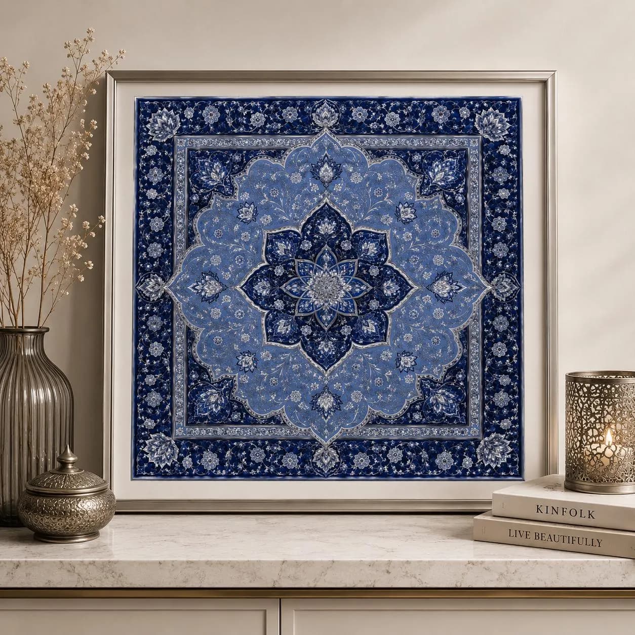 Persian Geometric Mandala Artwork: Islamic Floral Art Print - image 5