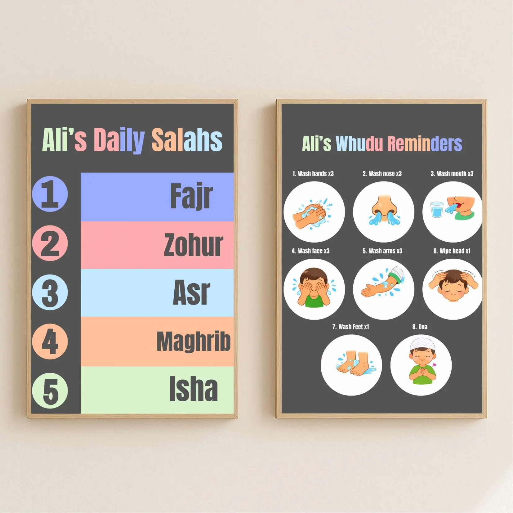 Personalised Children’s Salah reminders and Whudhu Reminders. - image 5