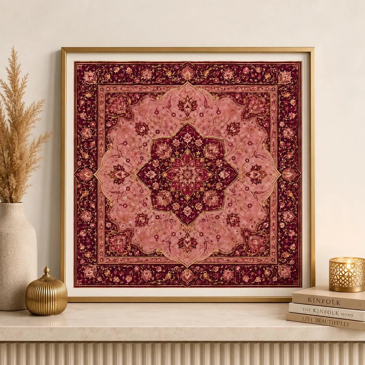 Persian Geometric Mandala Artwork: Islamic Floral Art Print - image 4