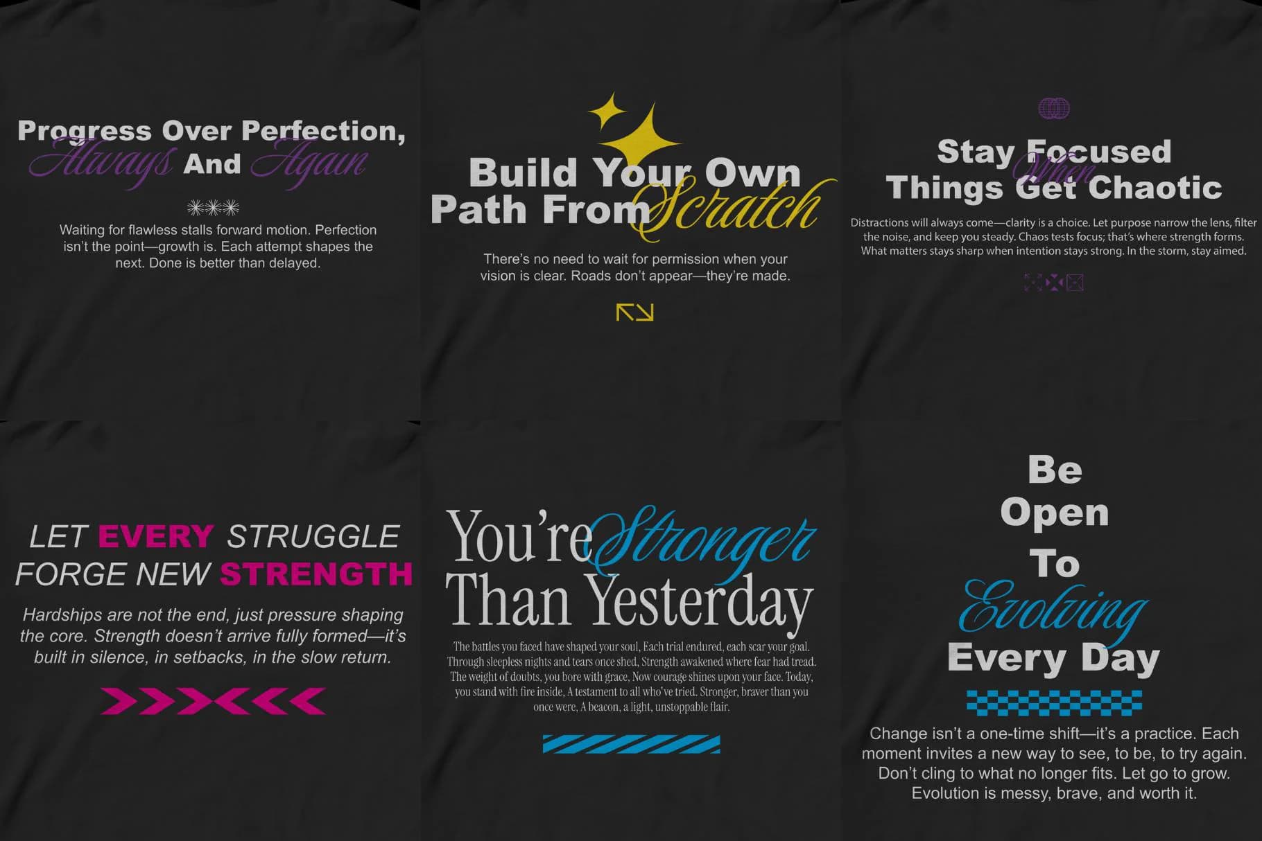 Urban Streetwear Design Bundle: Motivational Typography (PNG, EPS, SVG) - image 4