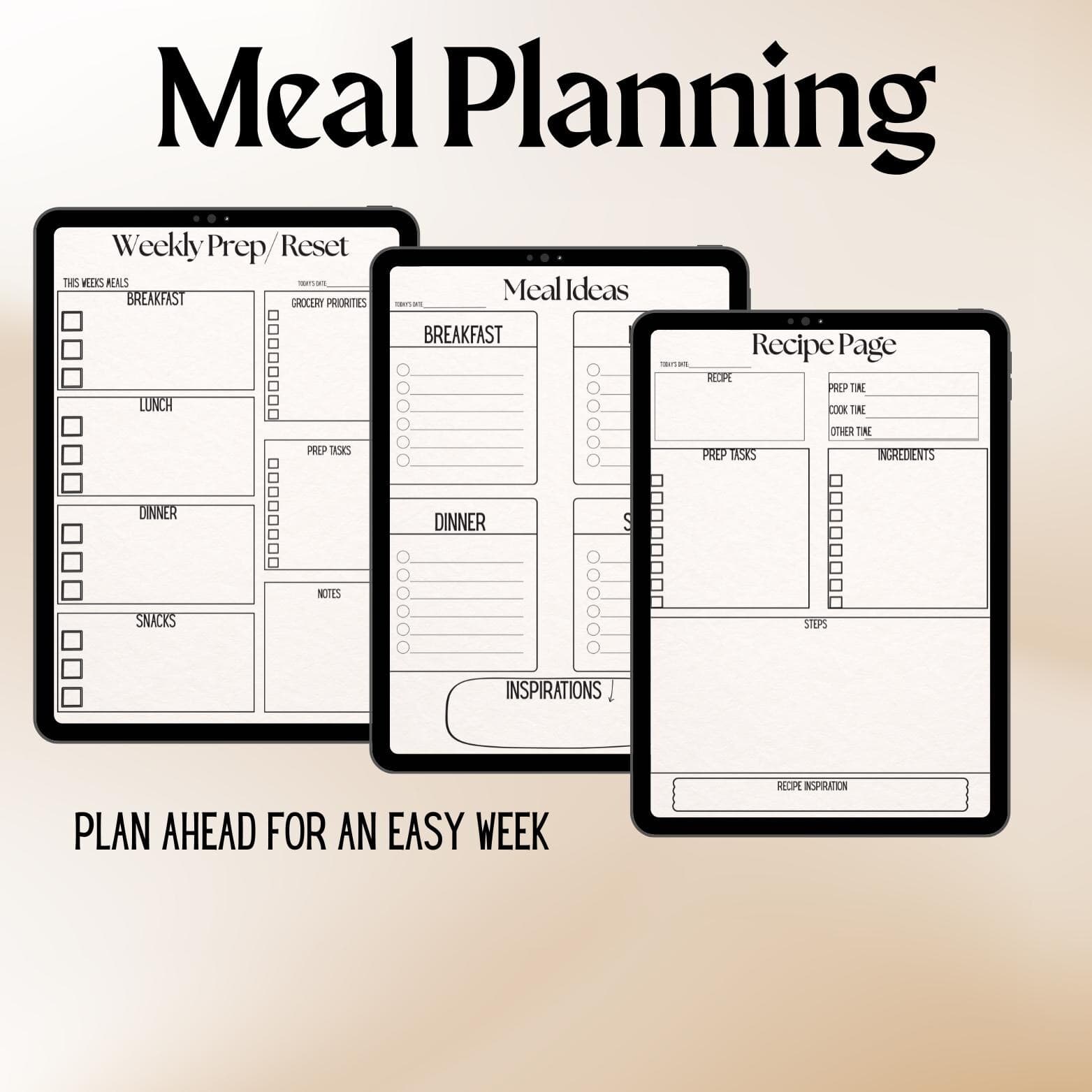 Kitchen Reset Planner | Meal, Grocery, Pantry, Cleaning Checklist (Digital Download) - image 5