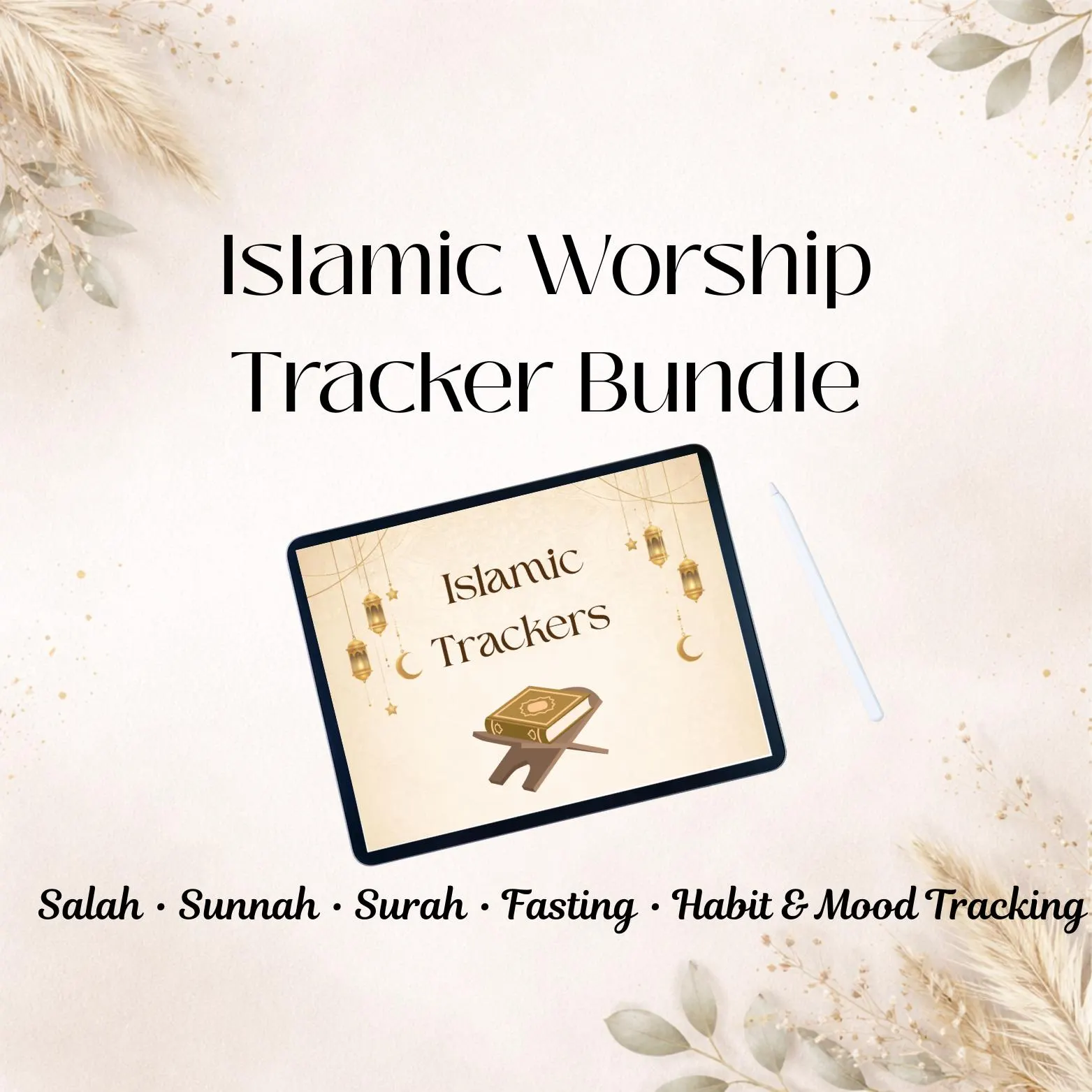 Islamic Worship Tracker Bundle | Salah, Sunnah, Ramadan, Habit (Digital Download)