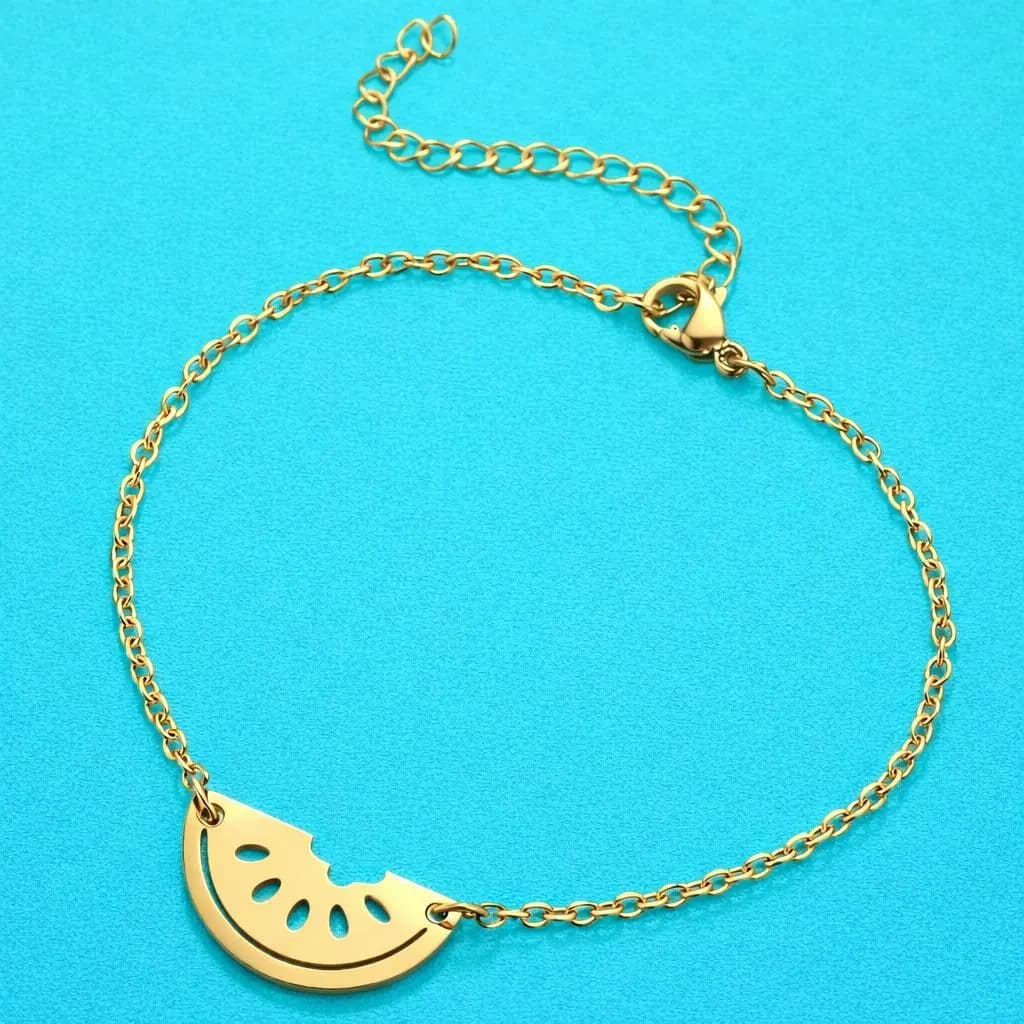 Watermelon Gold Plated Necklace/Bracelet  (Gold/Silver) - image 4