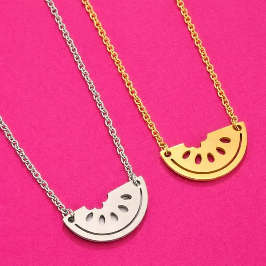 Watermelon Gold Plated Necklace/Bracelet  (Gold/Silver)
