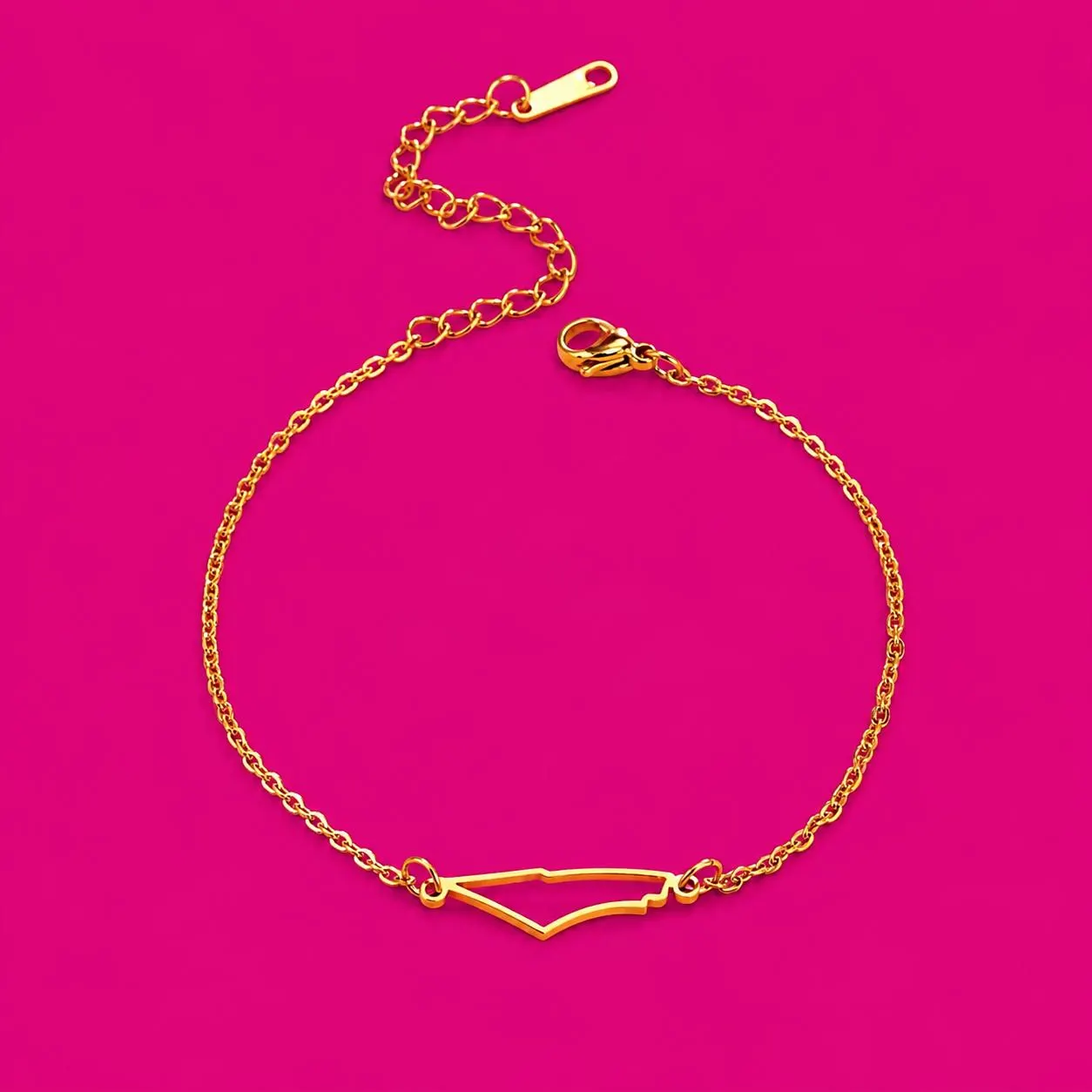 Solidarity Gaza Gold/Silver Arabic Islamic bracelet