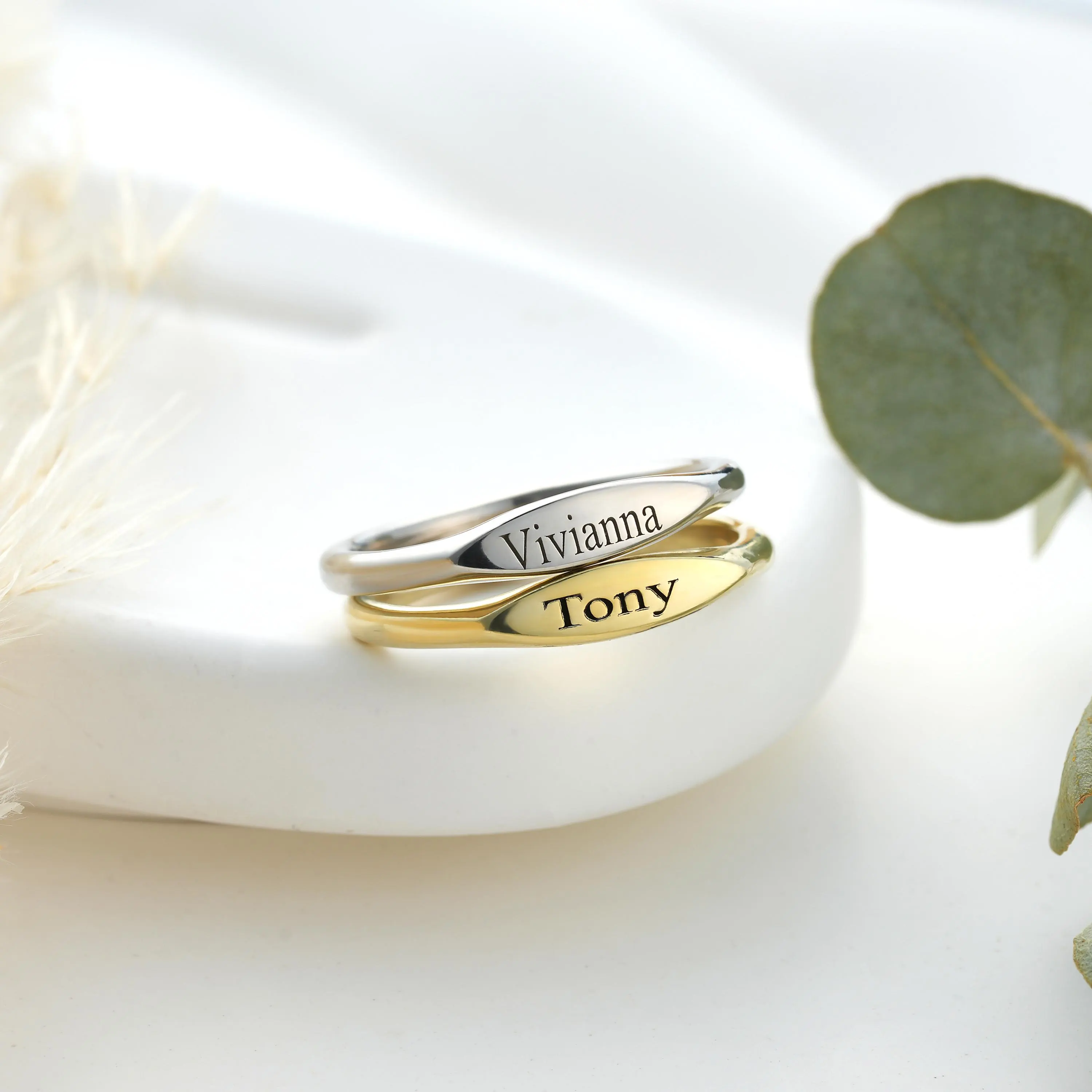 Personalized Custom Name Ring, Dainty Name Ring, Engraved Ring - image 4