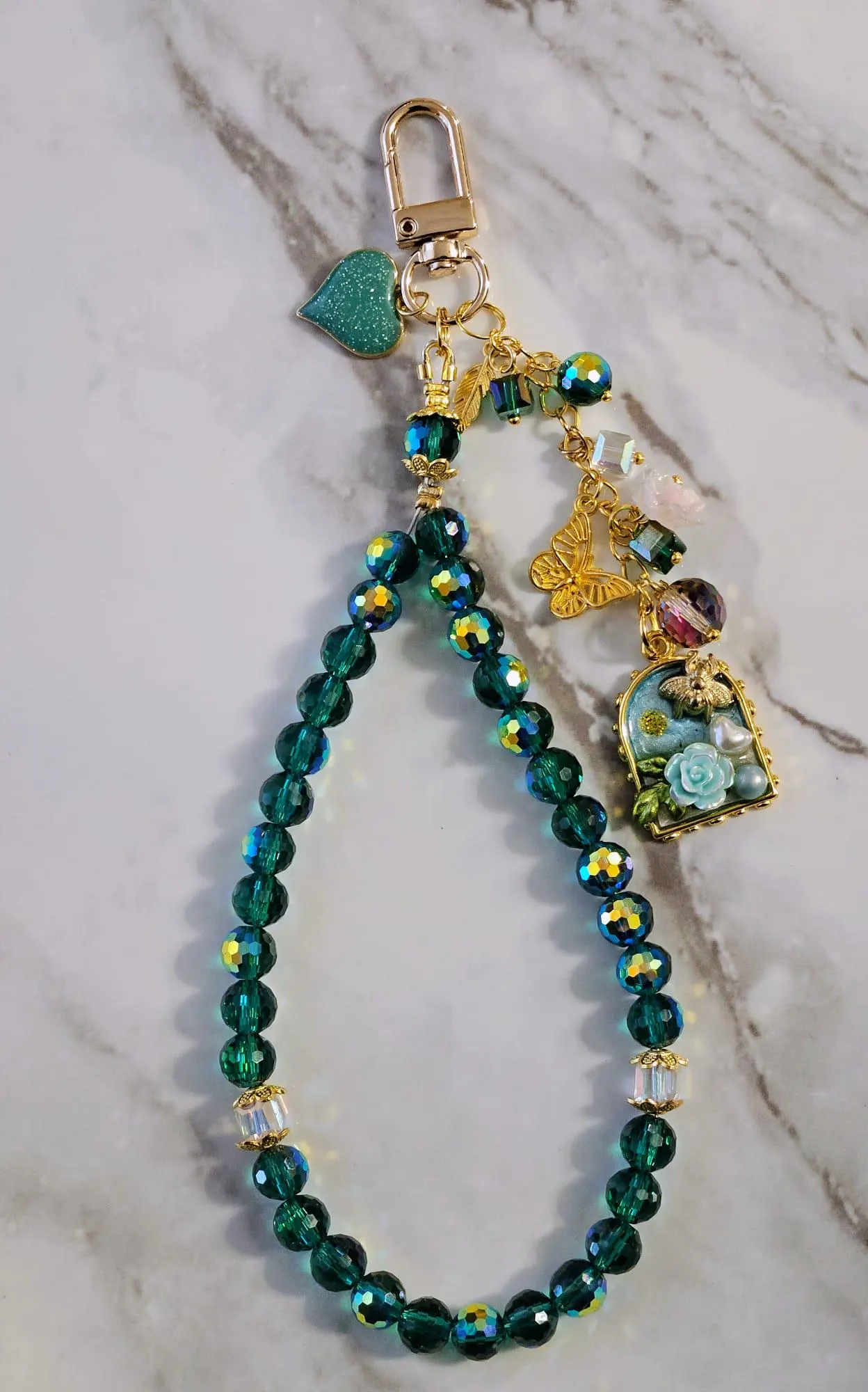 Beaded Phone Charm, Keychain, Bag Charm, Tasbeeh