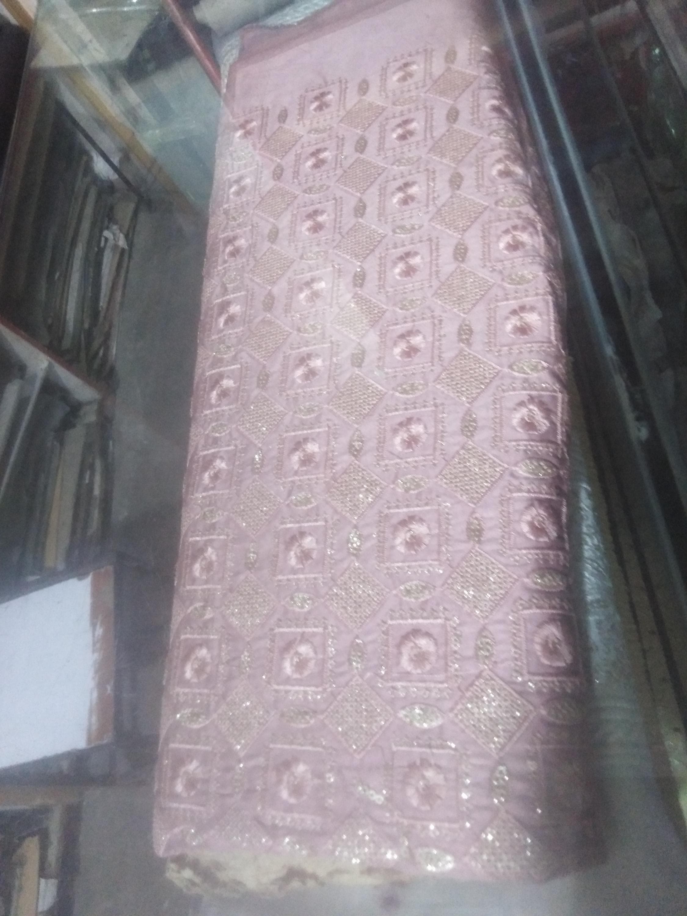 Men’s Blush Pink Embroidered Bandhgala Coat with Matching Waistcoat – Custom Made Available - image 5