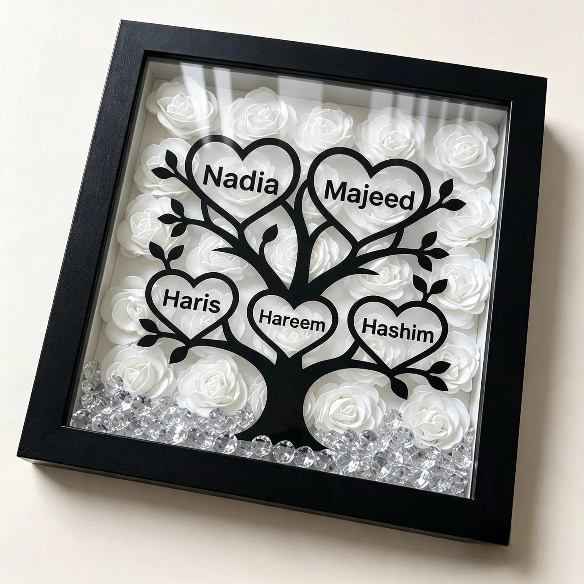 Personalised Shadow Box Frame, Handmade gift