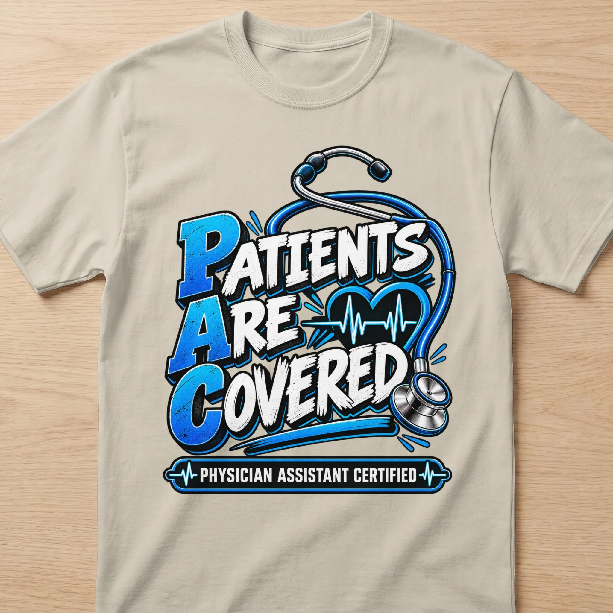 PA C T-Shirt Patients Are Covered Shirt, Physician Assistant Certified Graphic Tee, Medical PA Week Gift, PA Student Graduation Shirt