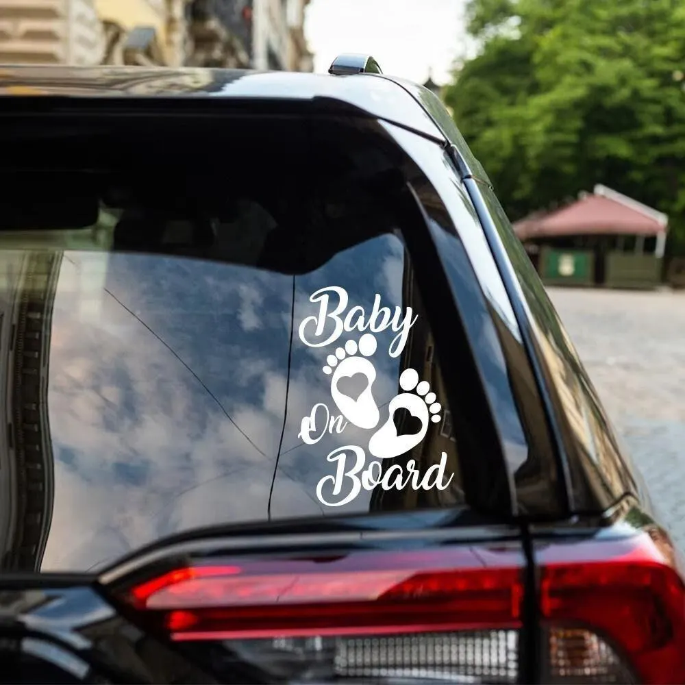 Baby On Board Car Window Bumper Sticker Vinyl Decal