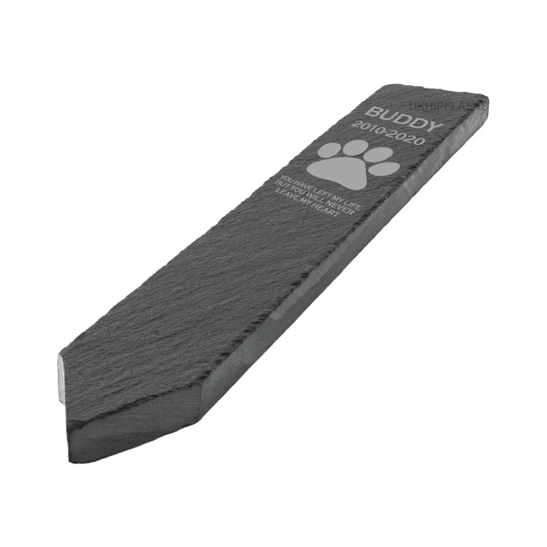 Personalised Dog Memorial Slate Plant Marker: Engraved Garden Stone - image 3