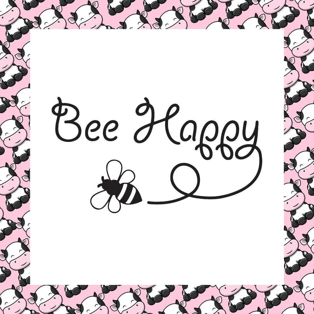 Bee Happy Bumblebee Window  Bumper Fun Sticker Vinyl Decal - image 4