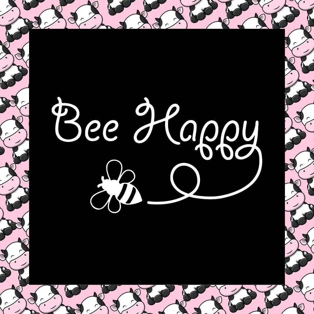 Bee Happy Bumblebee Window  Bumper Fun Sticker Vinyl Decal - image 5