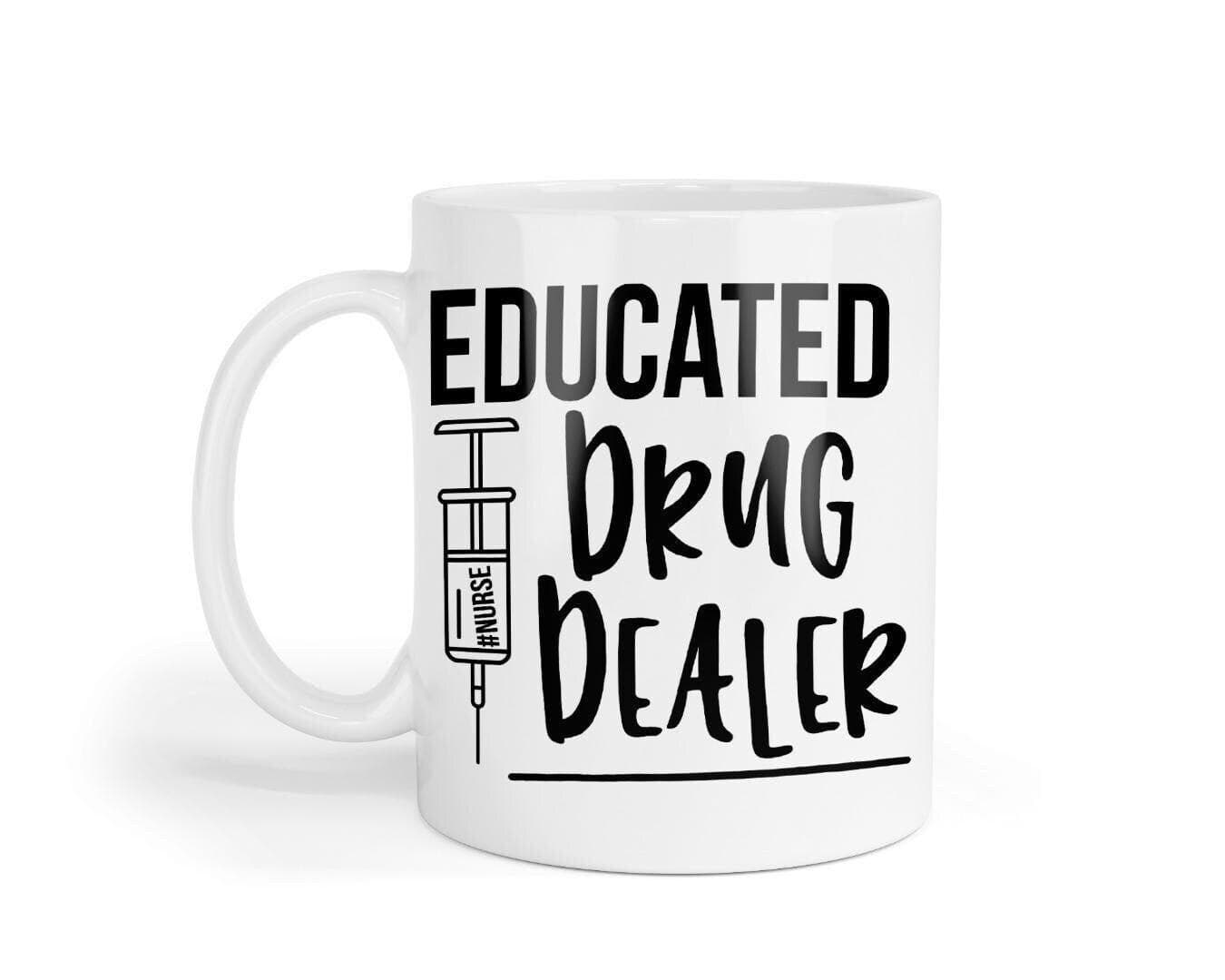Educated Drug Dealers Mug & Coaster Set Funny Doctor Nurse Birthday Coffee Gift - image 3