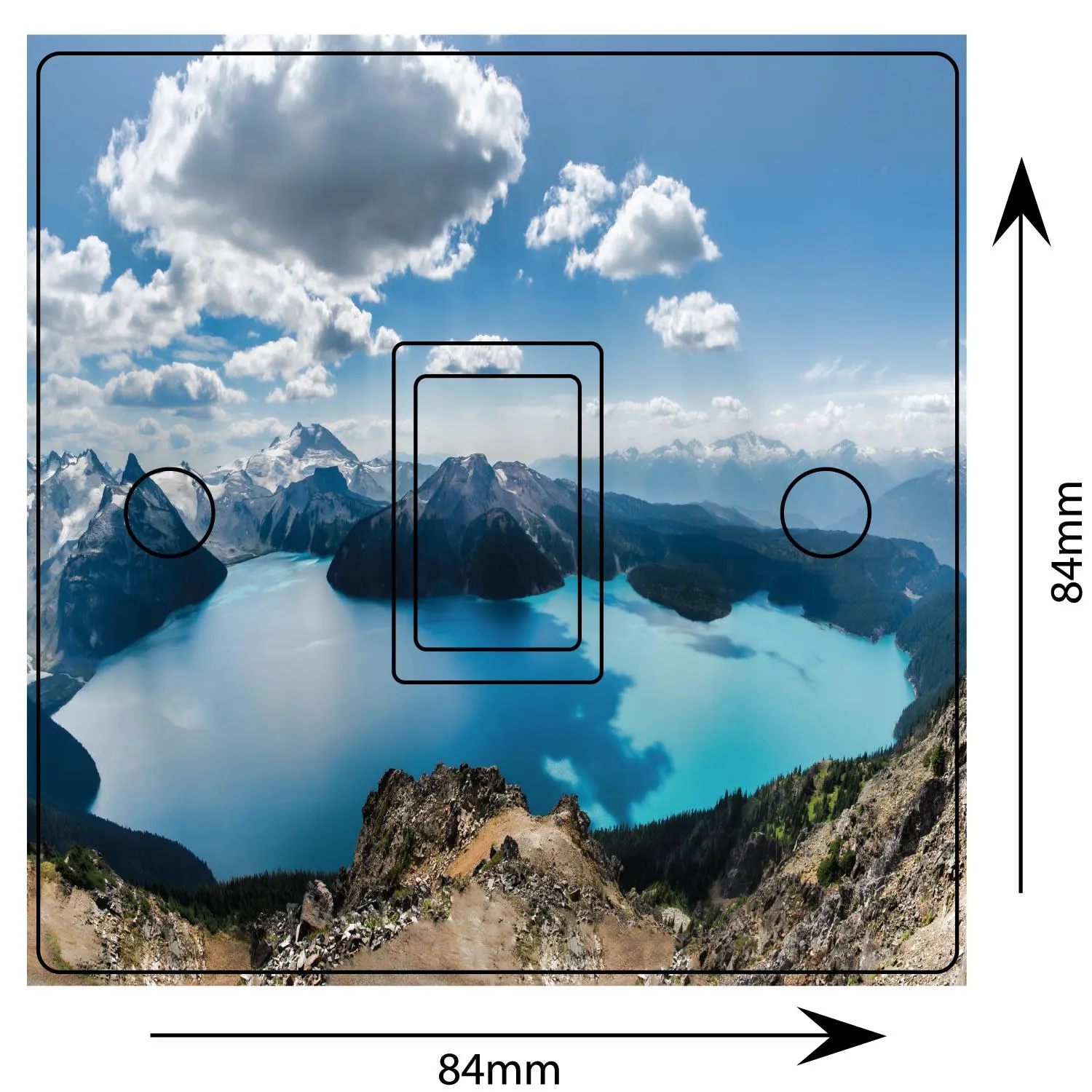 Canada Mountains Lakes 3d Light Switch Sticker Cover Vinyl Skin Wall Decal Decor - image 3