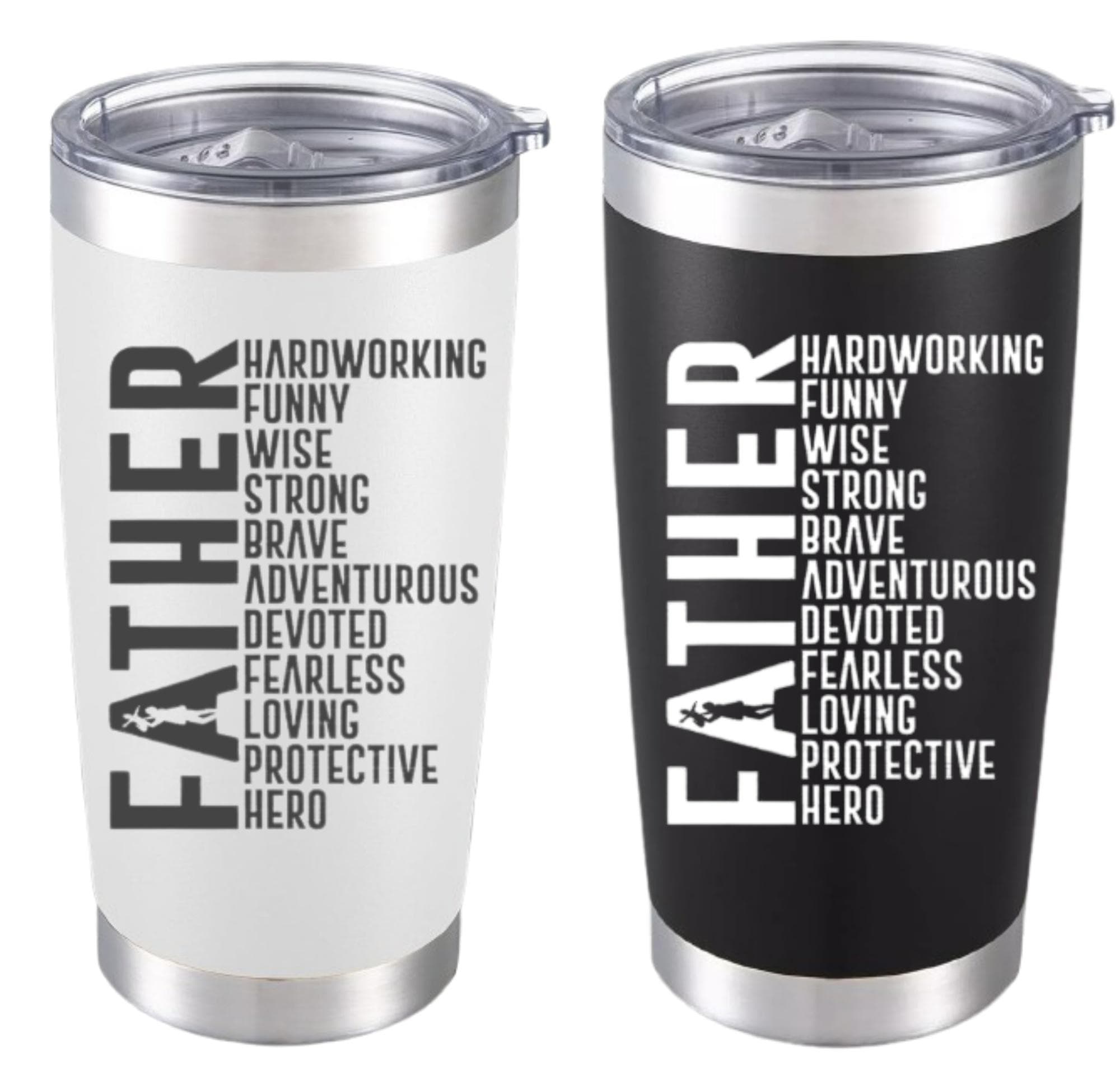 Engraved Father's Day Tumbler, Stainless Steel 20oz Cup - image 4