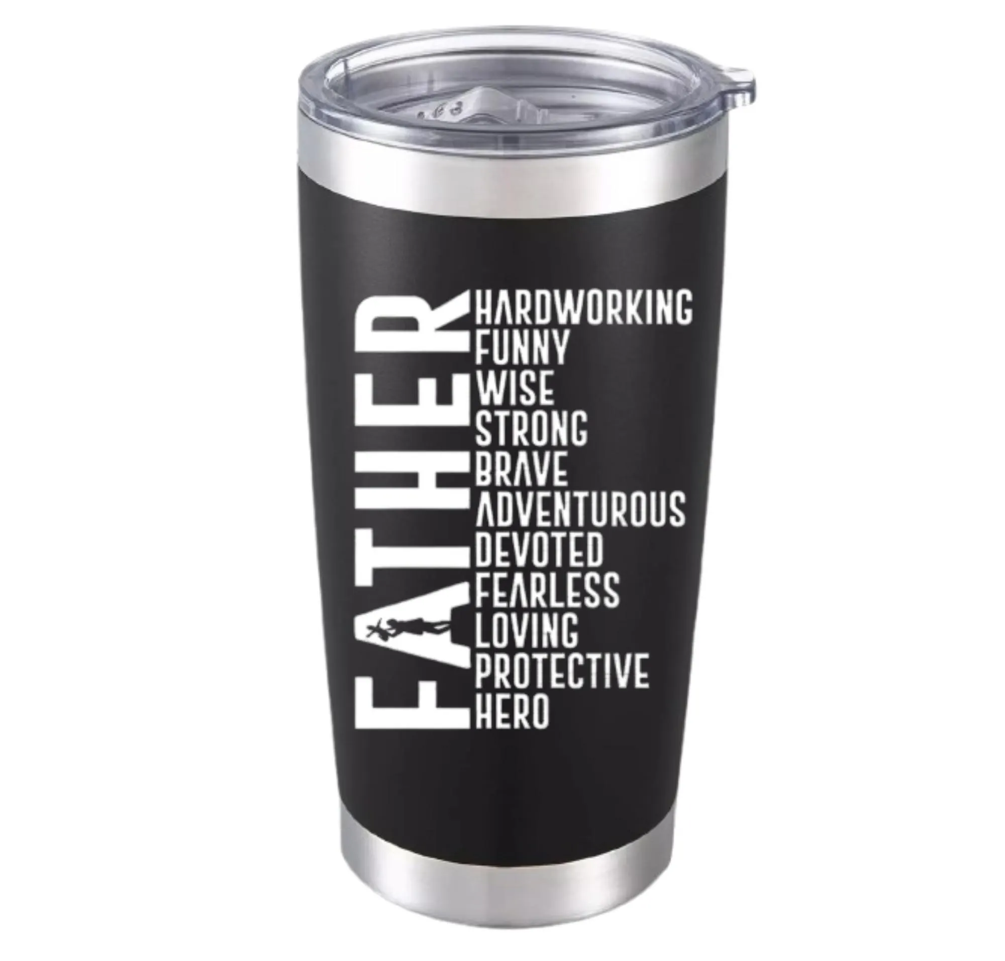 Engraved Father's Day Tumbler, Stainless Steel 20oz Cup