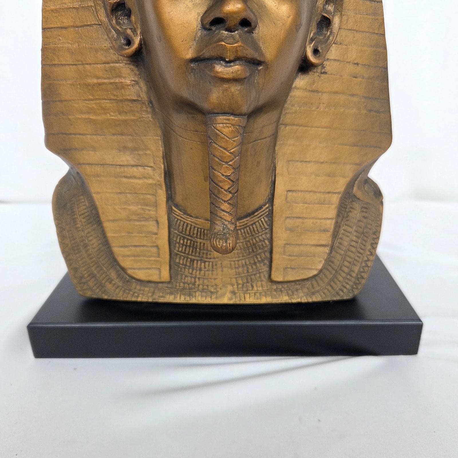Austin Productions 1977 King Tut Bust AP1920 Gold Egyptian Revival 14" - image 5