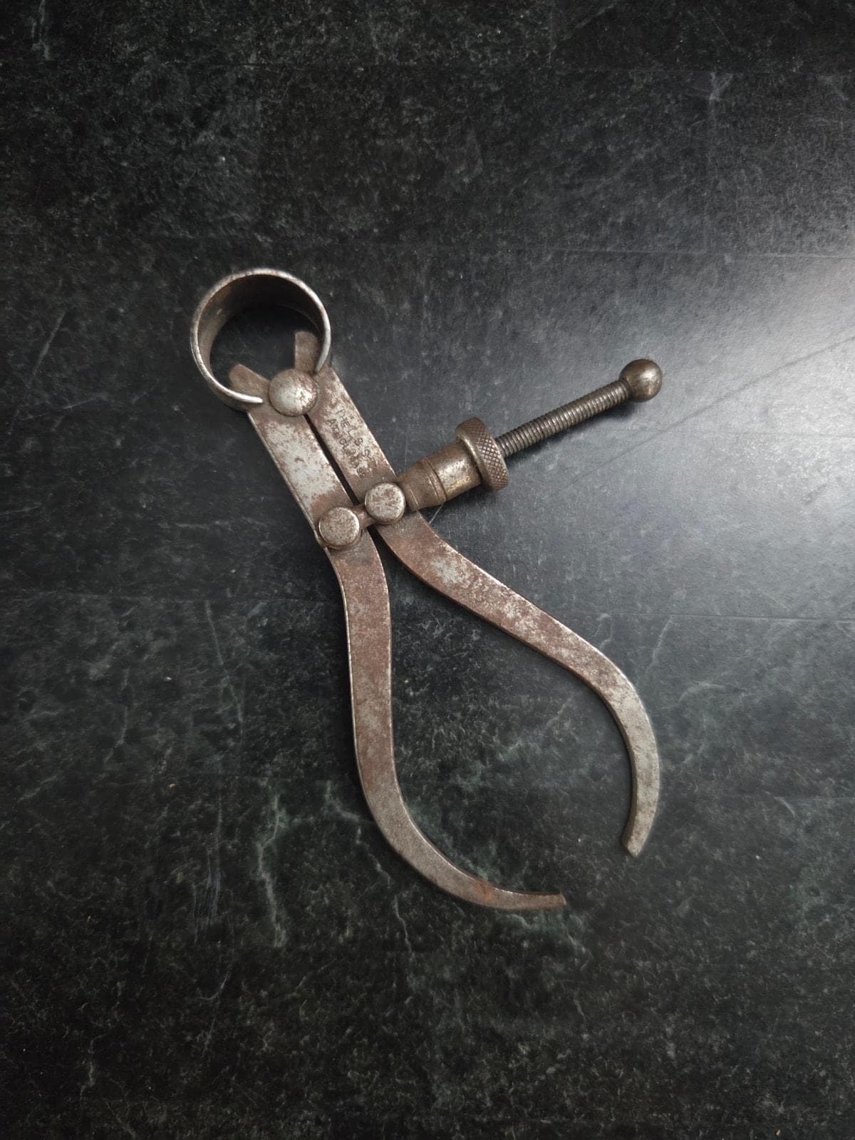 Antique Starrett Machinist Divider Compass 4.5" Tool Athol Mass USA