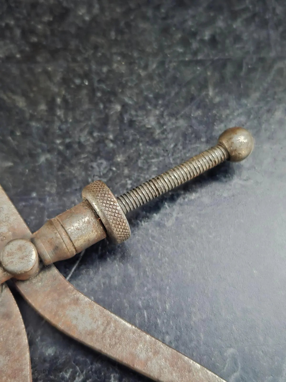 Antique Starrett Machinist Divider Compass 4.5" Tool Athol Mass USA - image 4