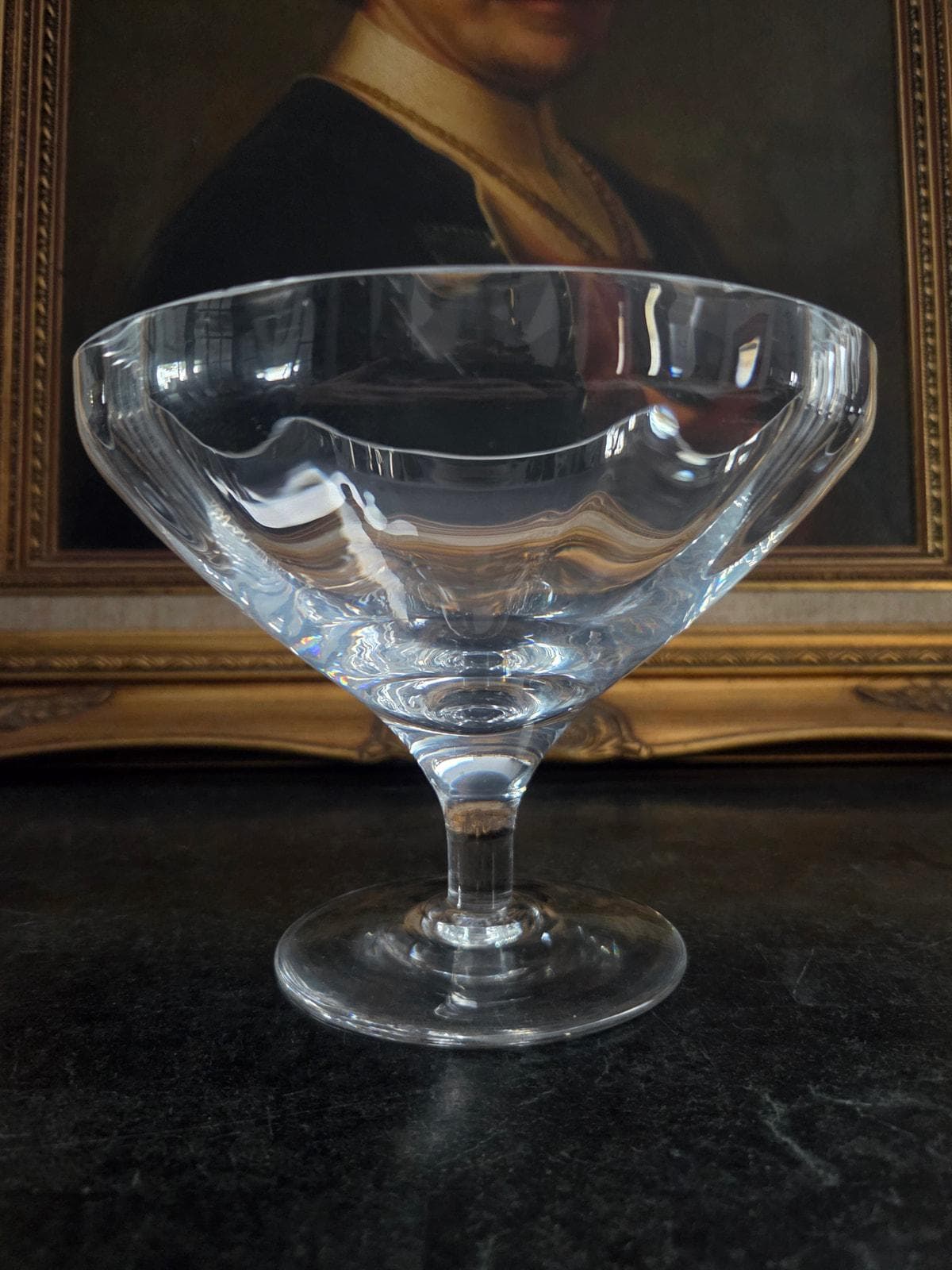 Vintage Lenox Crystal Pedestal Compote Bowl – UV Reactive Aqua Glow - image 4