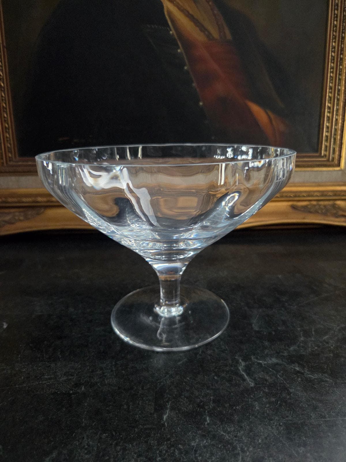 Vintage Lenox Crystal Pedestal Compote Bowl – UV Reactive Aqua Glow - image 3