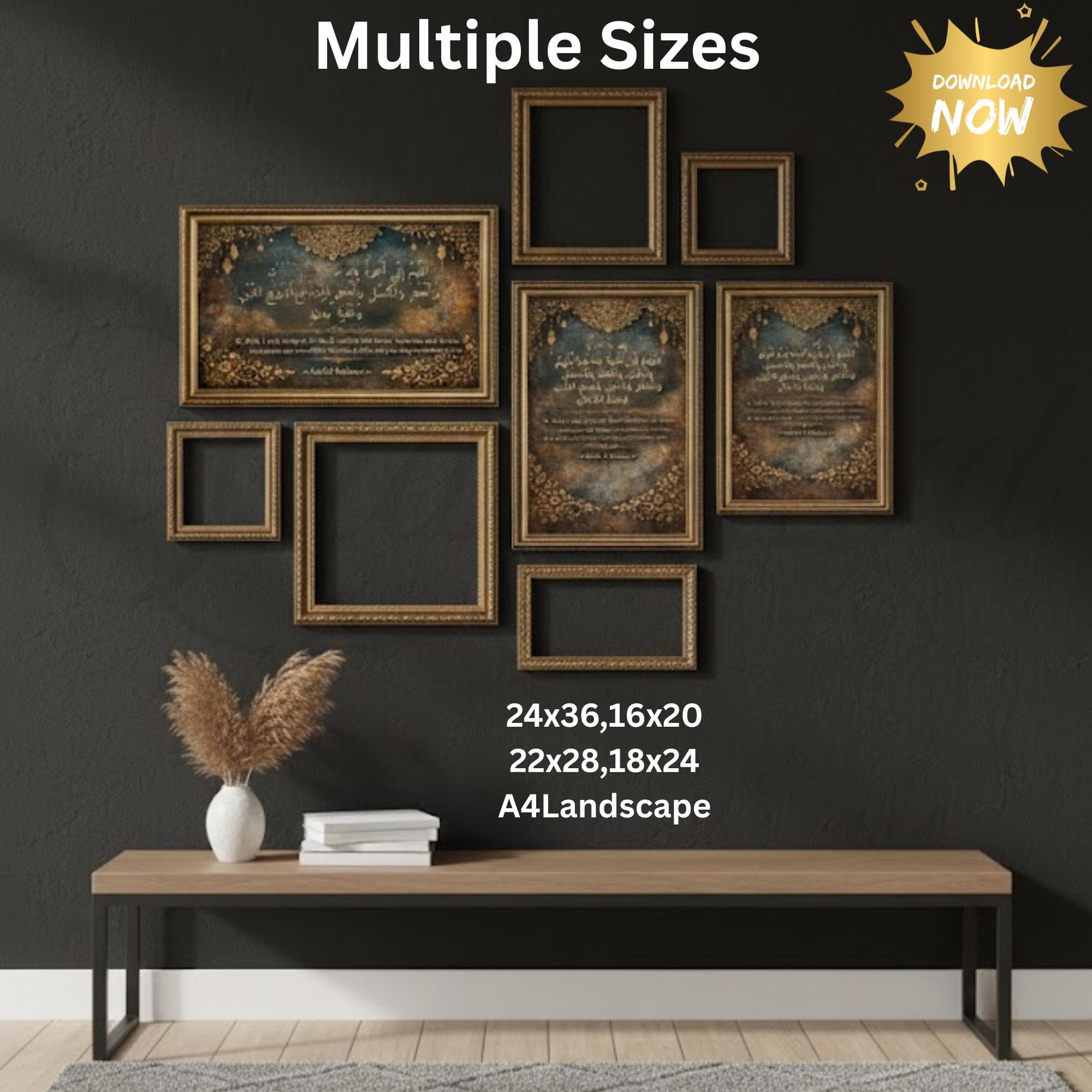 Islamic Wall Art Printable Allahumma Dua Arabic Calligraphy Muslim Wall Decor Digital Download Islamic Poster Ramadan Gift Home Decor - image 4