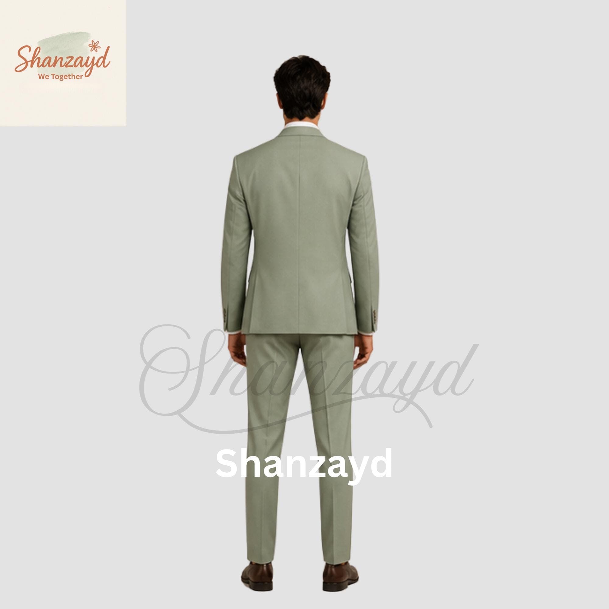 Mens Sage Green 3 Piece Suit, Wedding Suit for Men, Slim Fit Formal Suit, Groom Suit, Prom Suit, Business Suit, Groomsmen Outfit Set - image 3