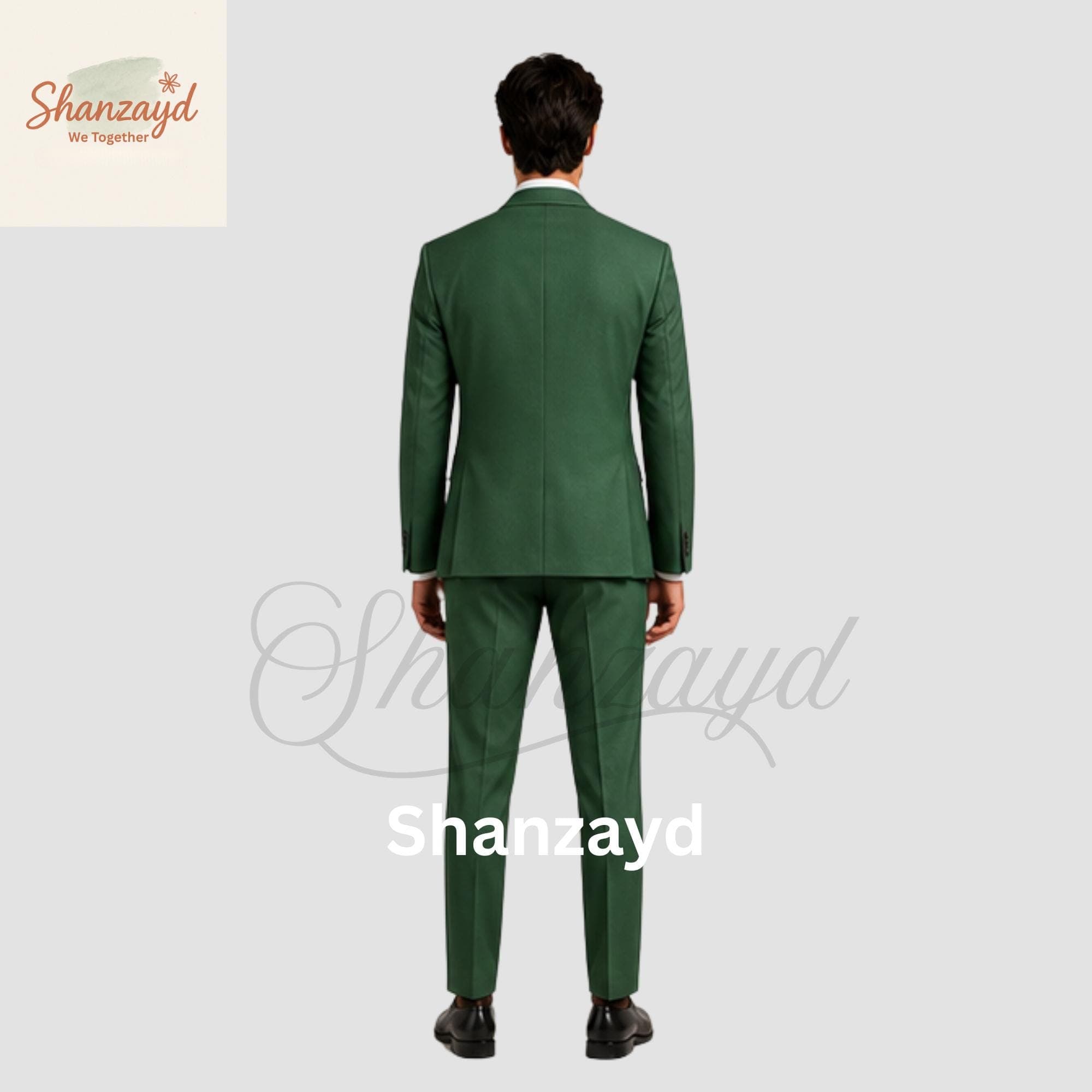 Mens Dark Green 3 Piece Suit, Emerald Green Wedding Suit for Men, Slim Fit Formal Suit, Groom Suit, Prom Suit, Groomsmen Outfit Set - image 3