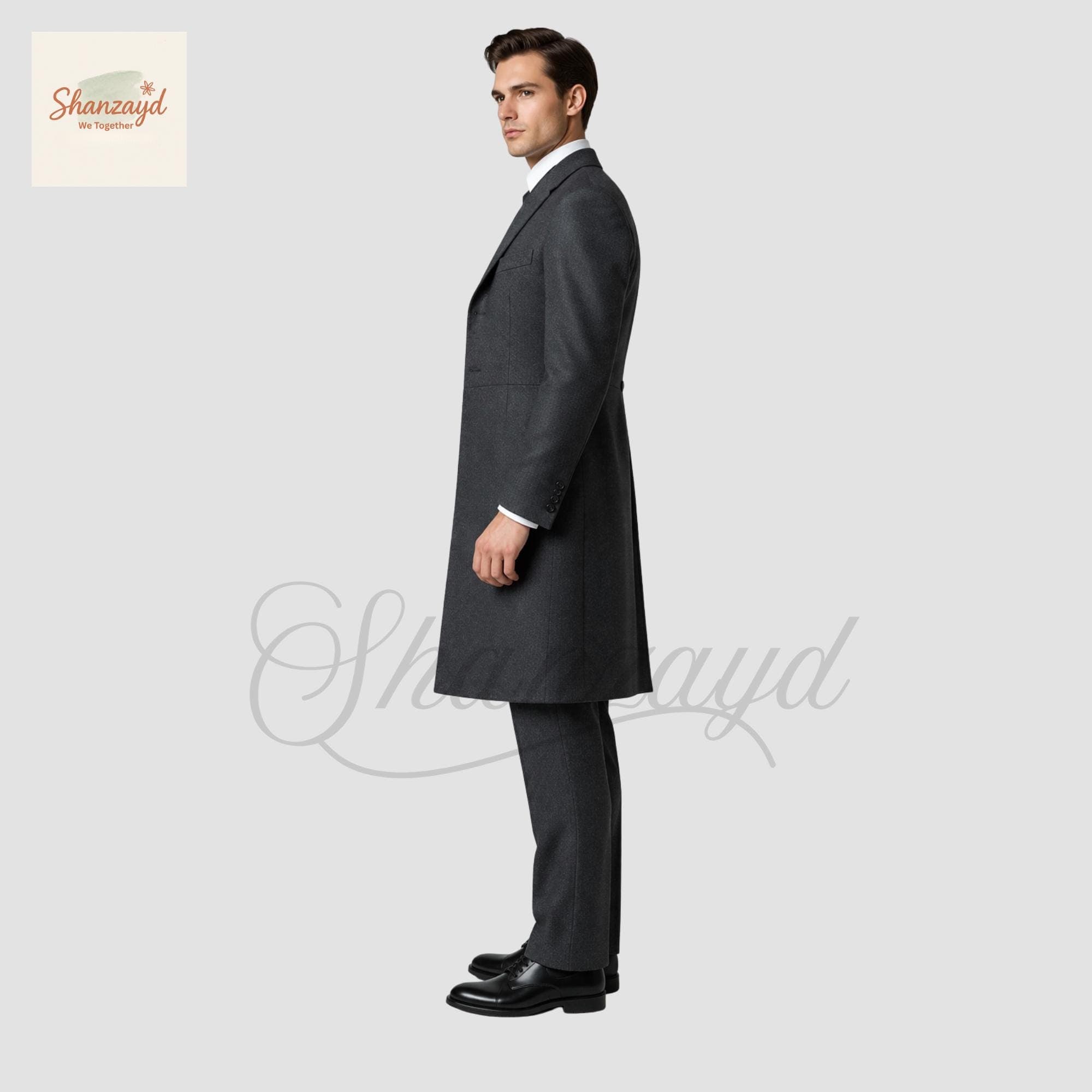 Mens Grey Victorian Suit, Frock Coat 3 Piece Suit, Regency Tailcoat, Wedding Suit, Groom Formal Suit, Vintage Suit, Classic Overcoat Set - image 4