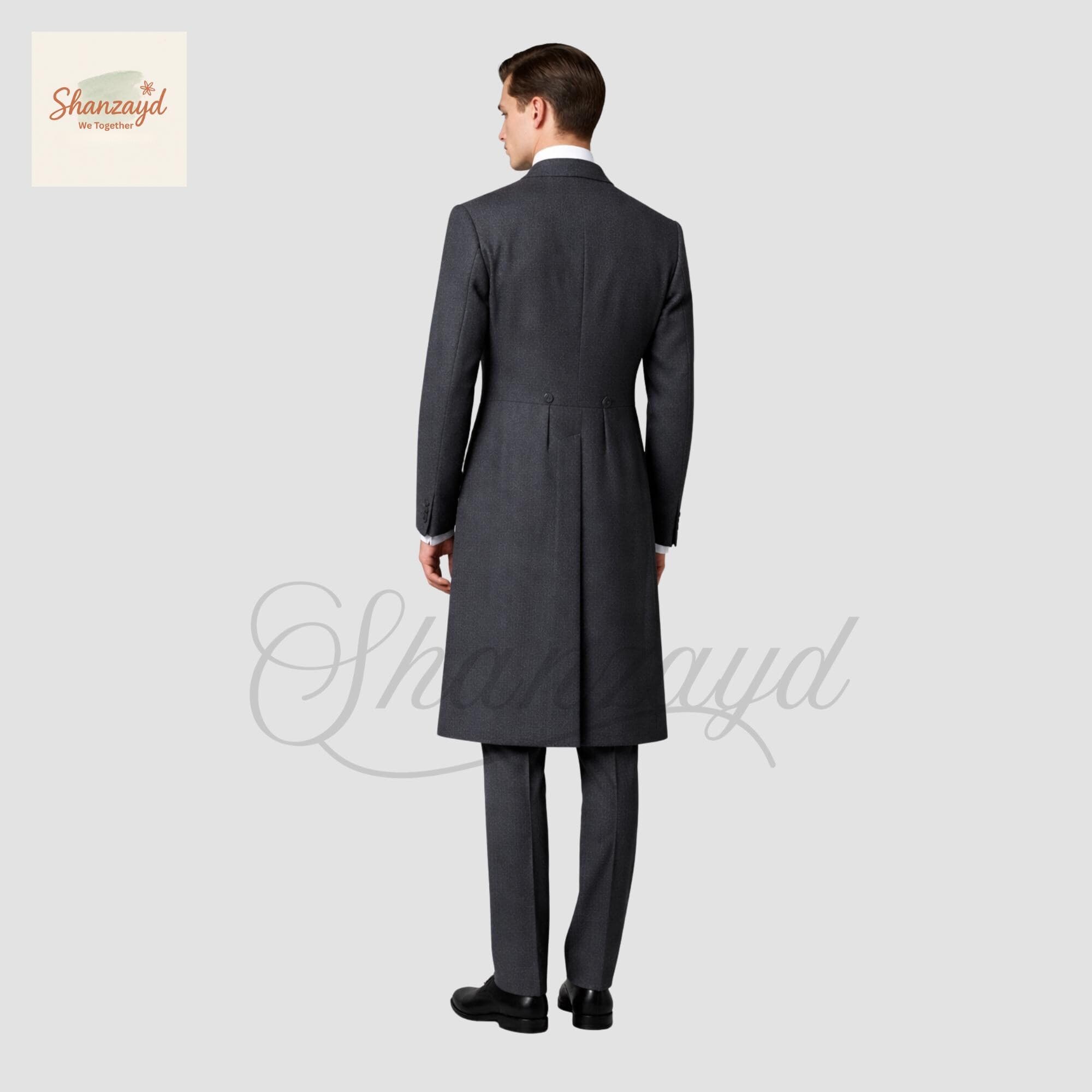 Mens Grey Victorian Suit, Frock Coat 3 Piece Suit, Regency Tailcoat, Wedding Suit, Groom Formal Suit, Vintage Suit, Classic Overcoat Set - image 3