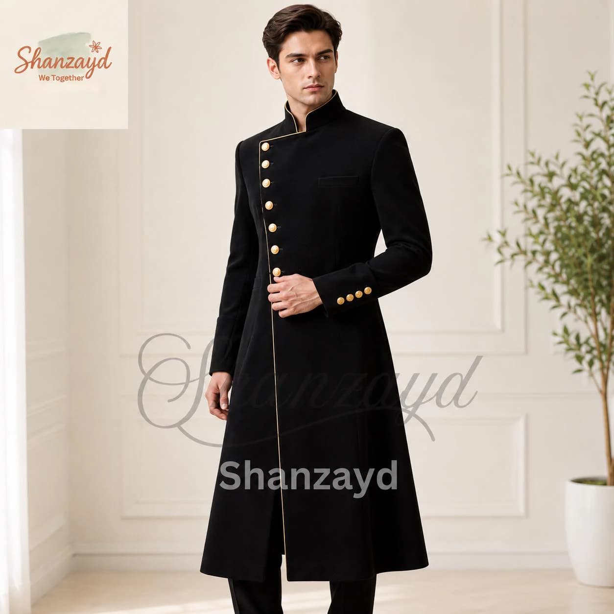 Black Military Coat, Victorian Coat, Gothic Tailcoat , Regency Outfit, Cassock, Wedding Jacket, Gothic Outfit