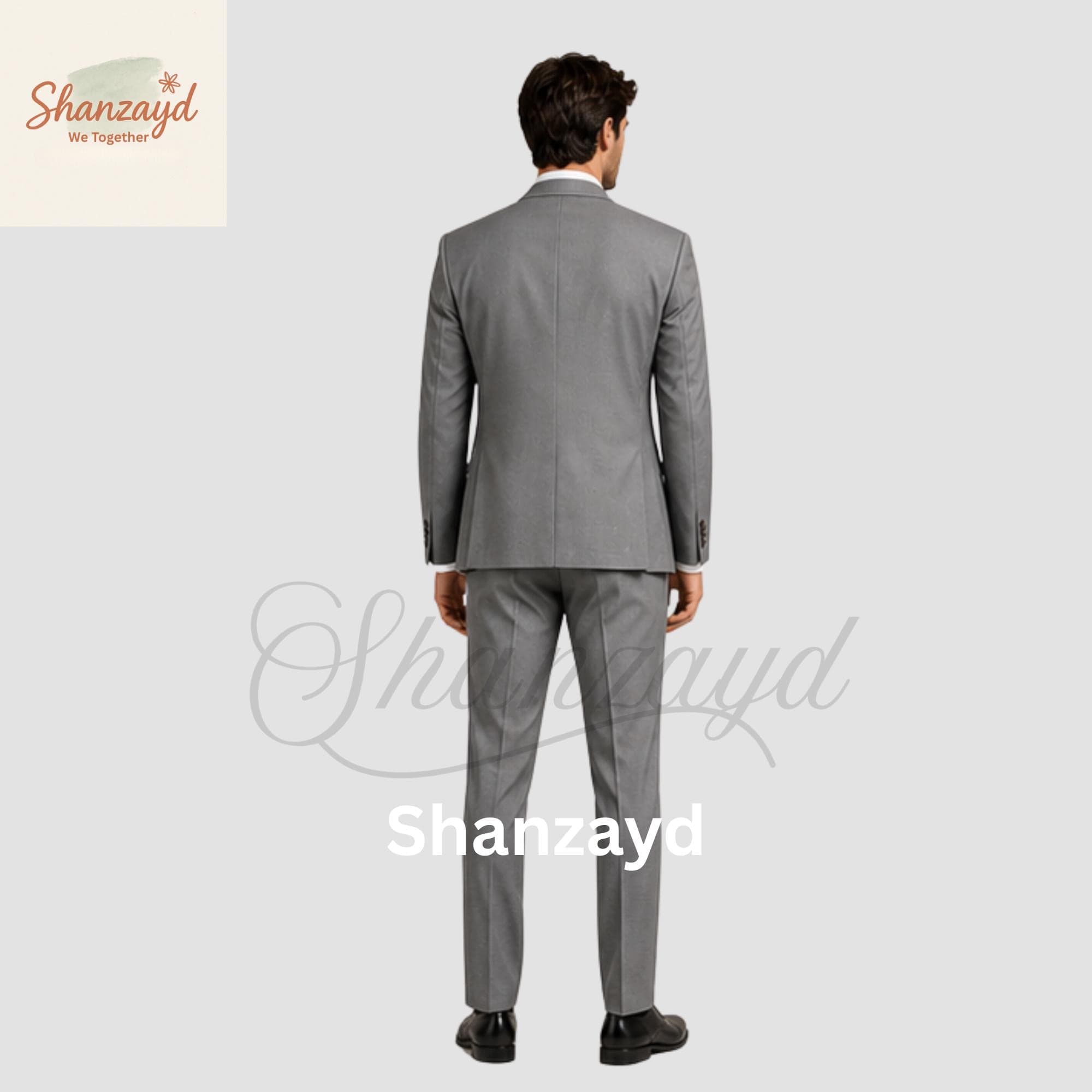 Mens Grey 3 Piece Suit, Slim Fit Wedding Suit for Men, Formal Business Suit, Groom Suit, Prom Suit, Groomsmen Outfit, Classic Suit Set - image 3