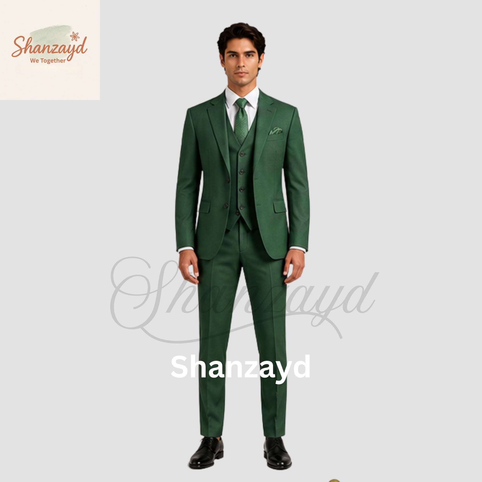 Mens Dark Green 3 Piece Suit, Emerald Green Wedding Suit for Men, Slim Fit Formal Suit, Groom Suit, Prom Suit, Groomsmen Outfit Set