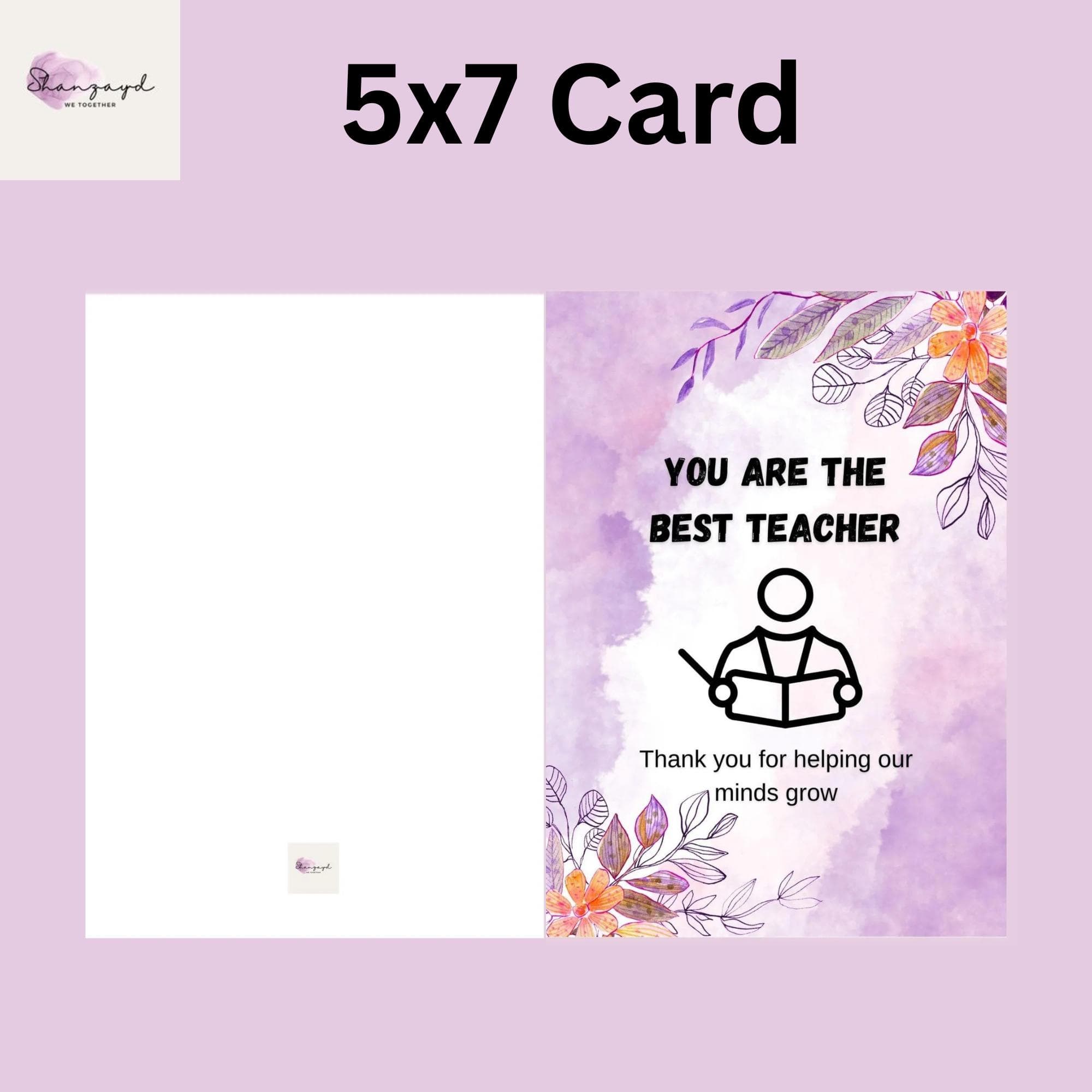 Teacher Appreciation Card Printable Thank You Teacher Card PDF Instant Download End of Year Teacher Gift Card for Teacher Greeting - image 5