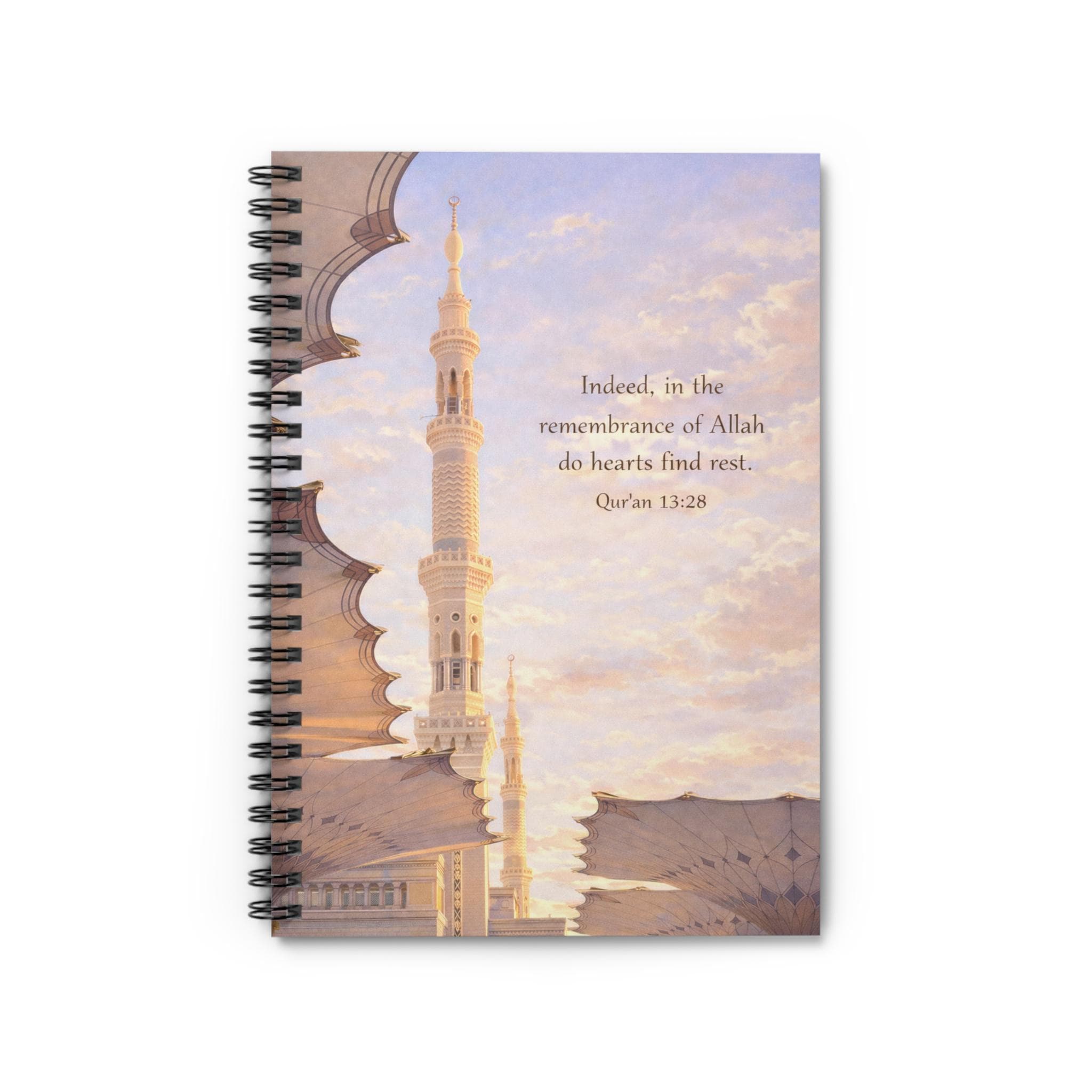 Madinah Sunset Muslim Illustration Notebook | Spiral Ruled Journal - image 5