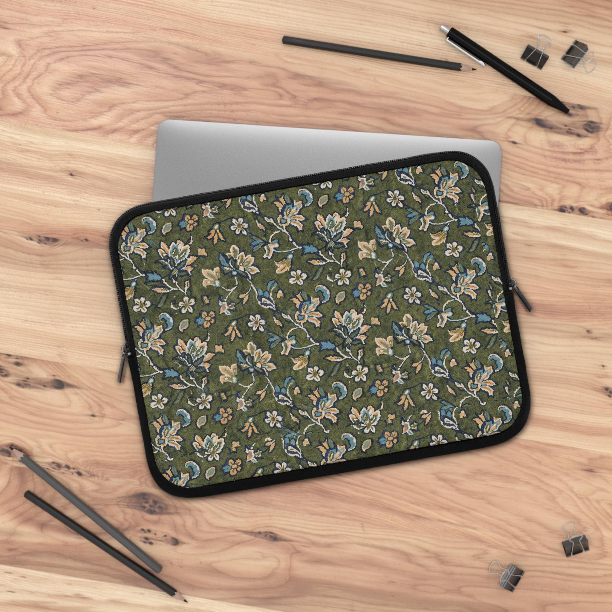 Madinah Rawdah Pattern Laptop Sleeve - Islamic Floral Mosque-Inspired Case - image 3