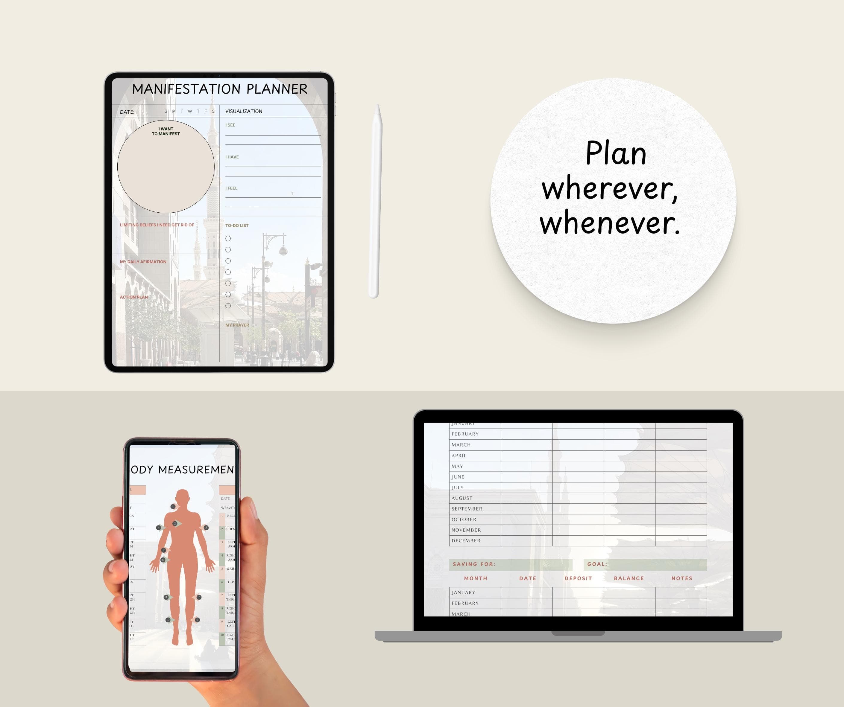 Digital Planner | Daily Printable | Undated planner | Women Productivity PDF | - image 5